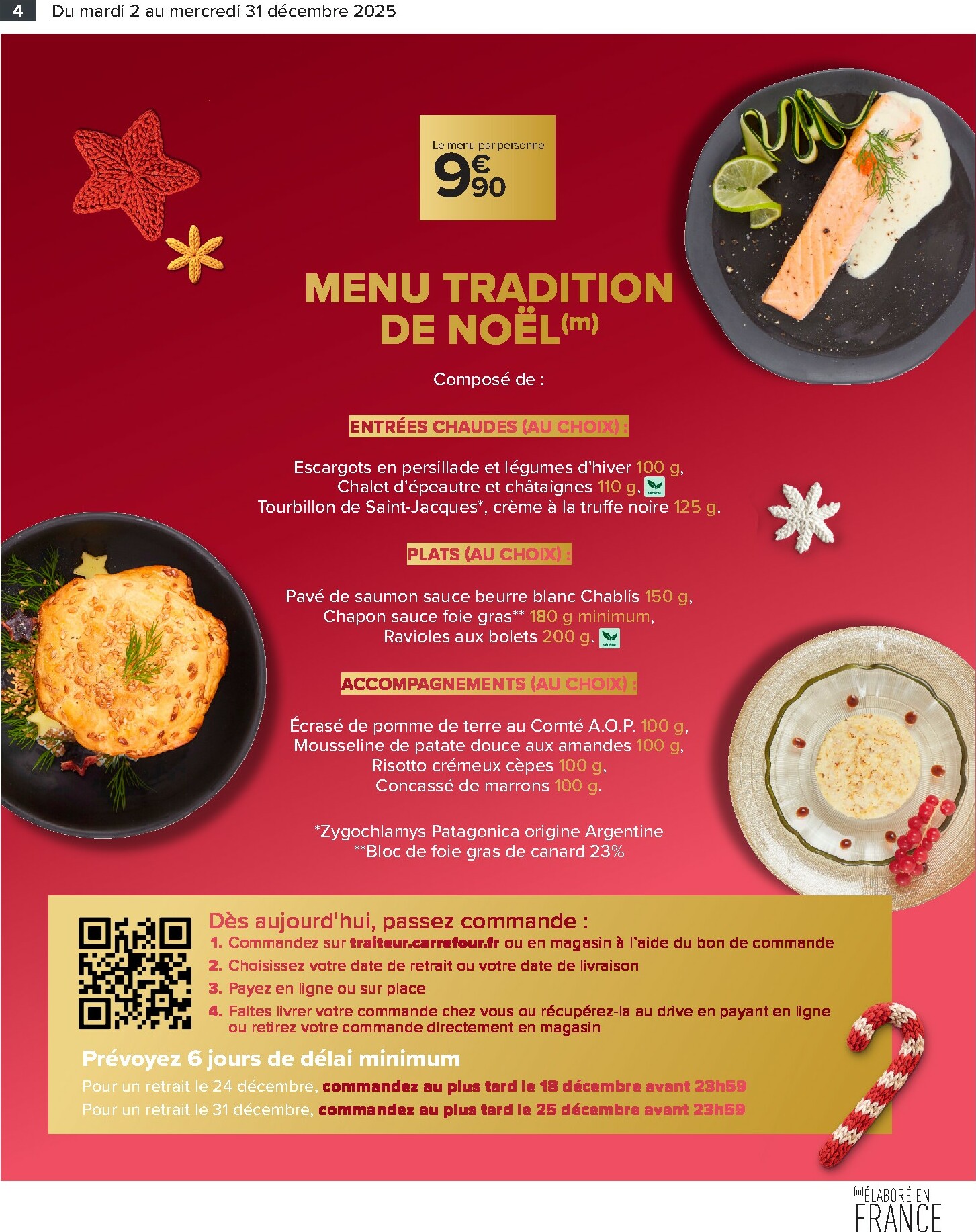 carrefour - Catalogue Carrefour - Traiteur Festif valable du 02/12 au 31/12 - page: 4