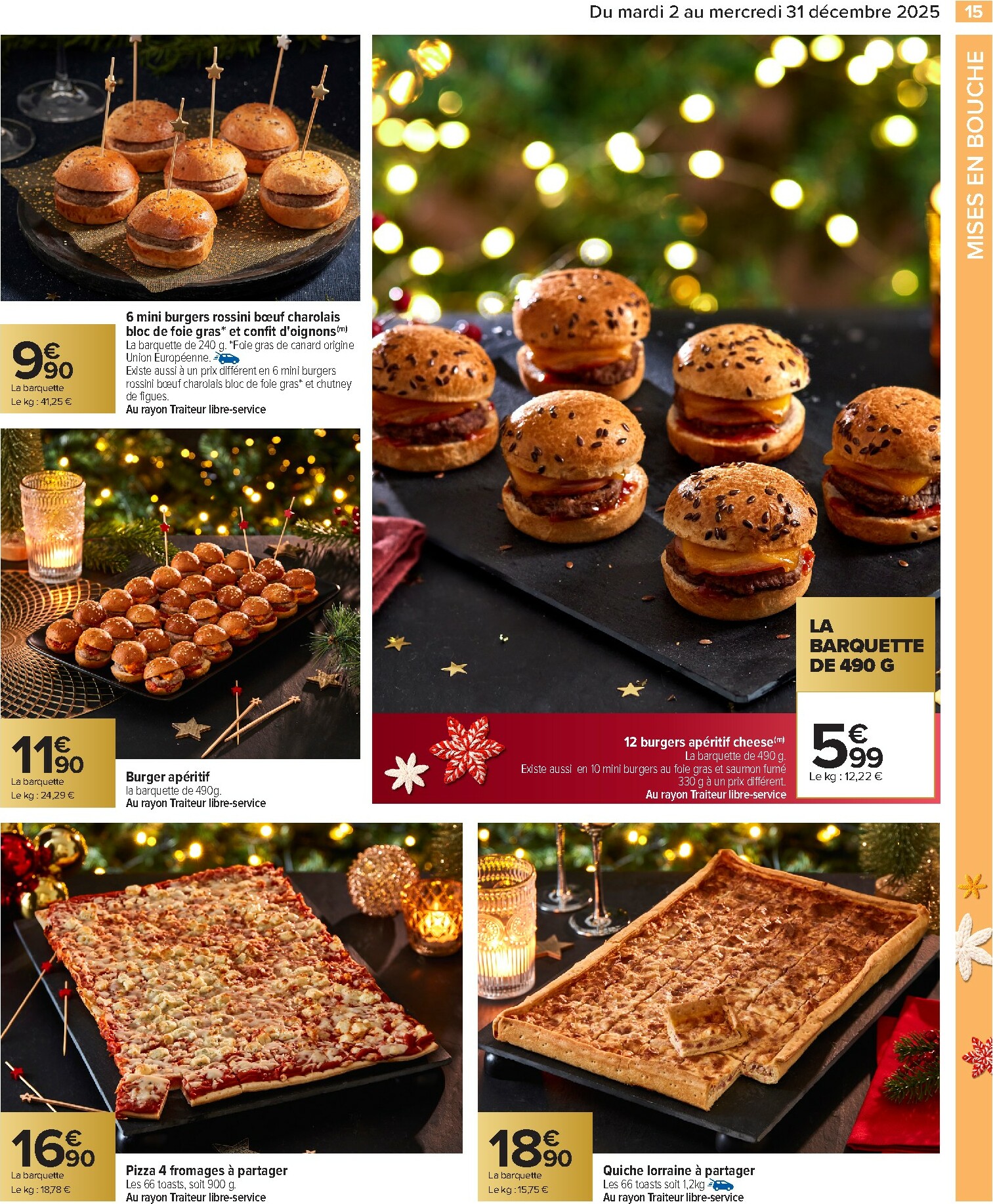 carrefour - Catalogue Carrefour - Traiteur Festif valable du 02/12 au 31/12 - page: 15