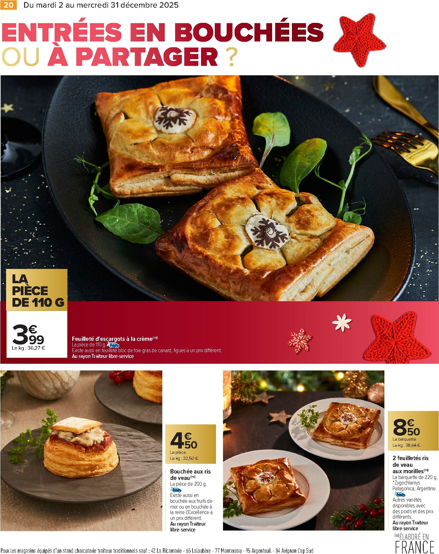 carrefour - Catalogue Carrefour - Traiteur Festif valable du 02/12 au 31/12 - page: 20