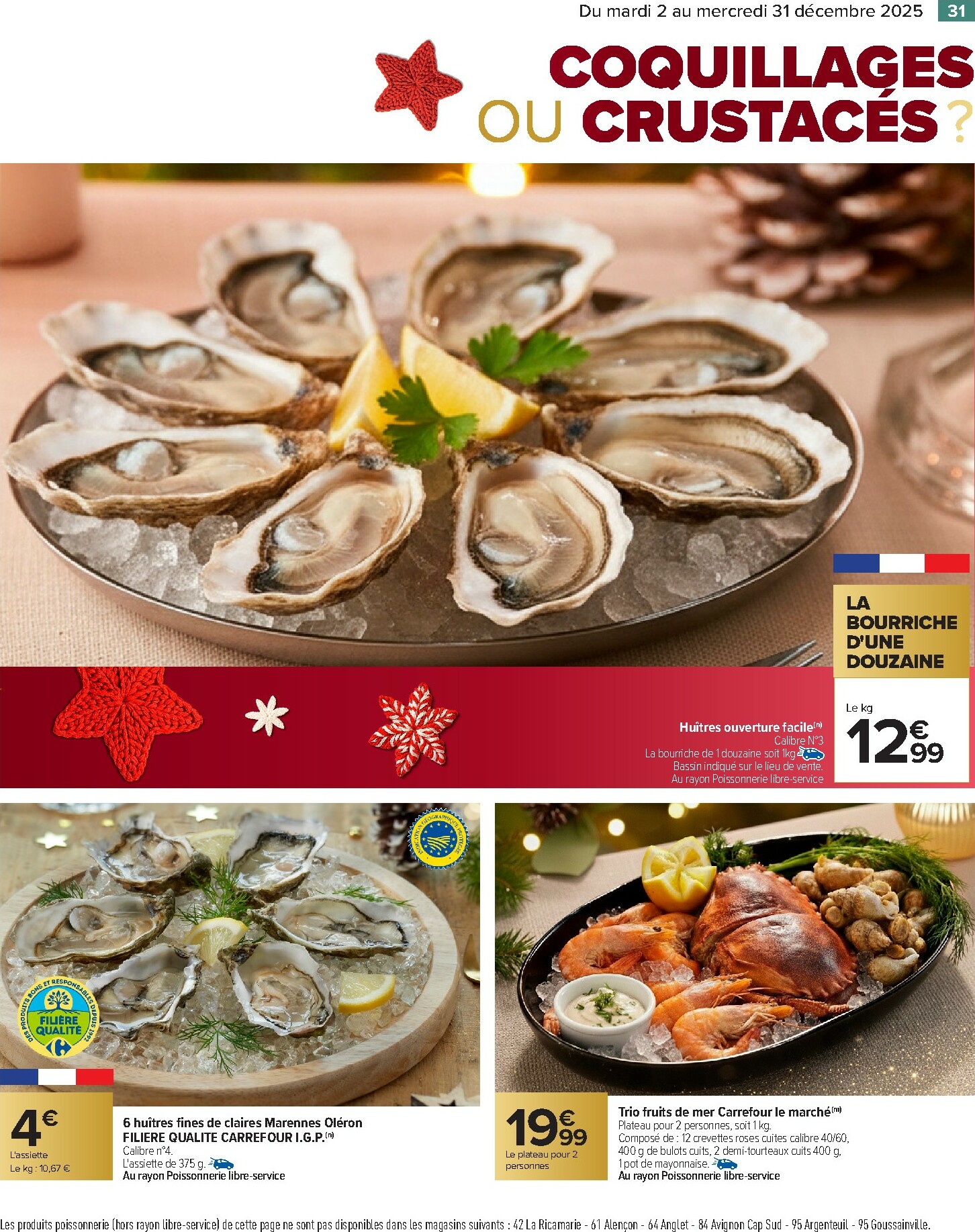 carrefour - Catalogue Carrefour - Traiteur Festif valable du 02/12 au 31/12 - page: 31