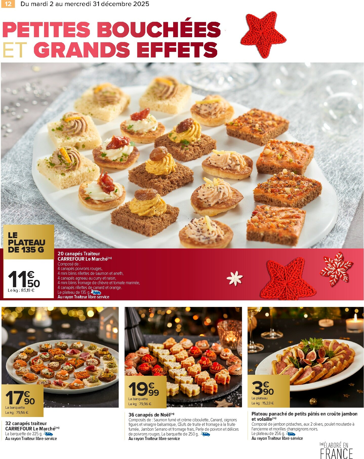 carrefour - Catalogue Carrefour - Traiteur Festif valable du 02/12 au 31/12 - page: 12