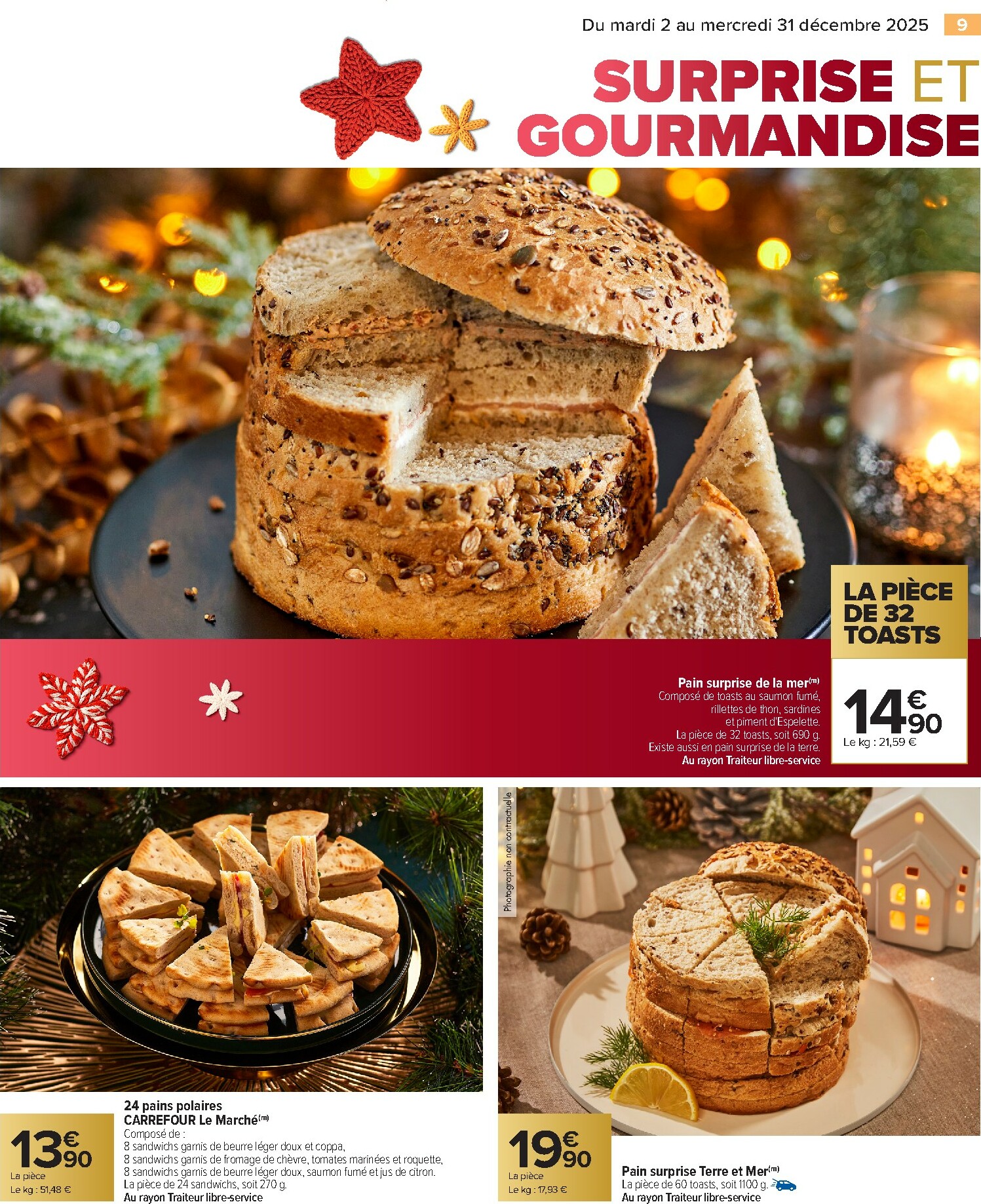 carrefour - Catalogue Carrefour - Traiteur Festif valable du 02/12 au 31/12 - page: 9