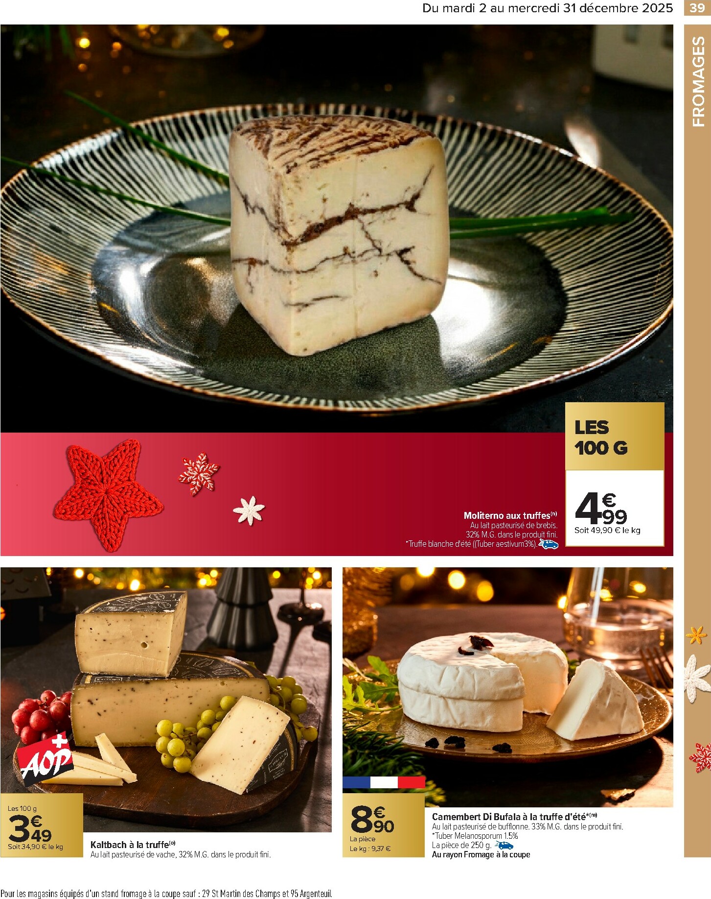 carrefour - Catalogue Carrefour - Traiteur Festif valable du 02/12 au 31/12 - page: 39