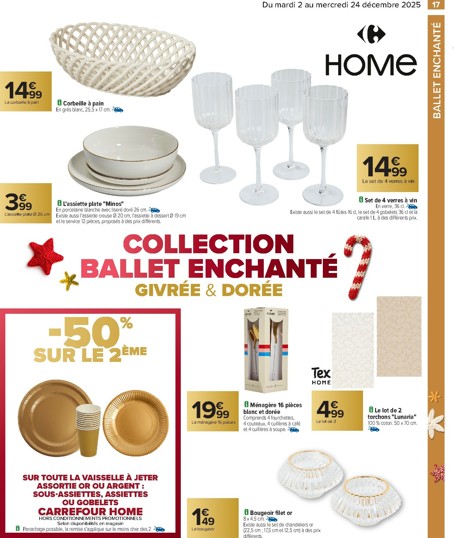 carrefour - Catalogue Carrefour - Art de la Table valable du 02/12 au 24/12 - page: 17