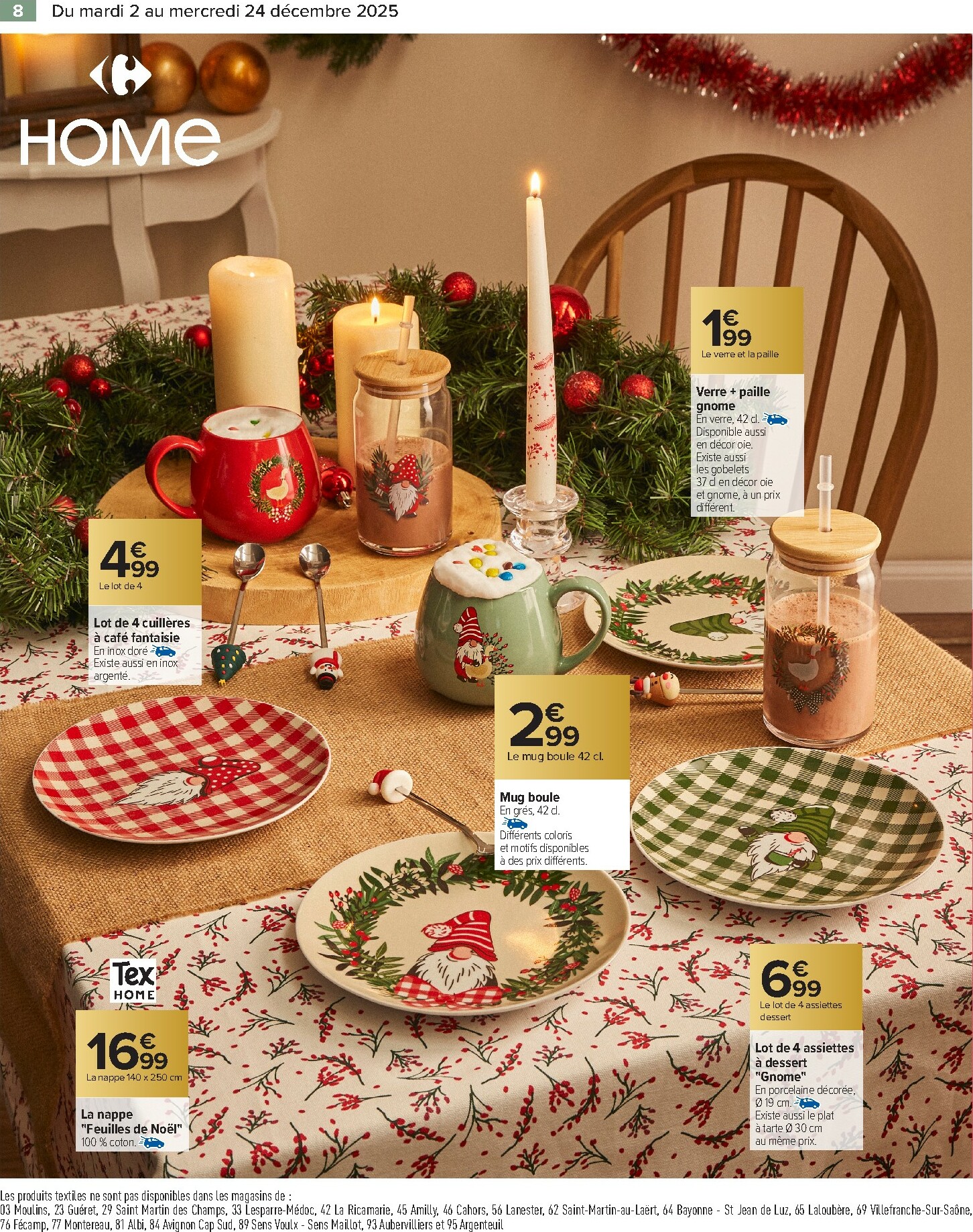 carrefour - Catalogue Carrefour - Art de la Table valable du 02/12 au 24/12 - page: 8