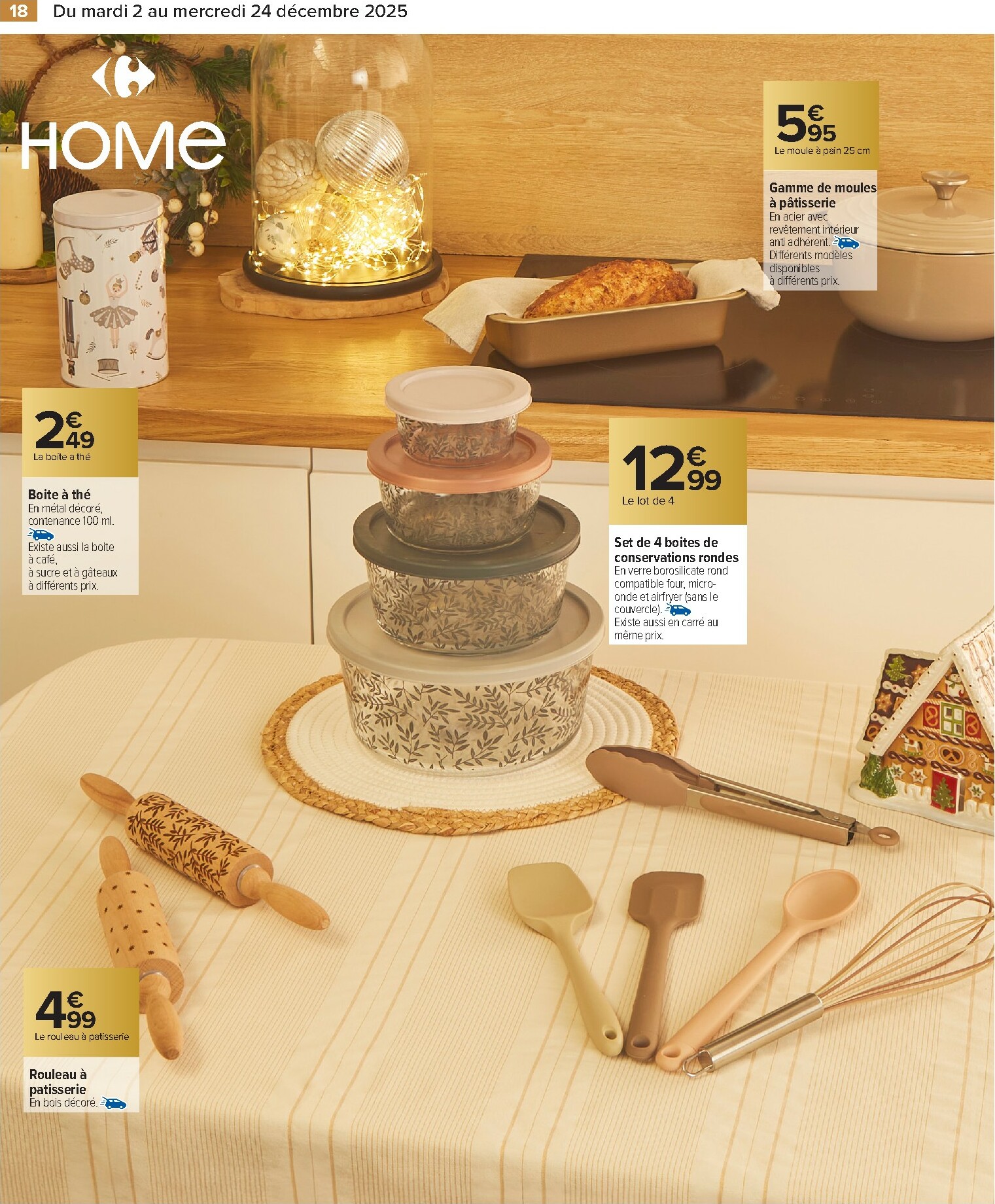 carrefour - Catalogue Carrefour - Art de la Table valable du 02/12 au 24/12 - page: 18