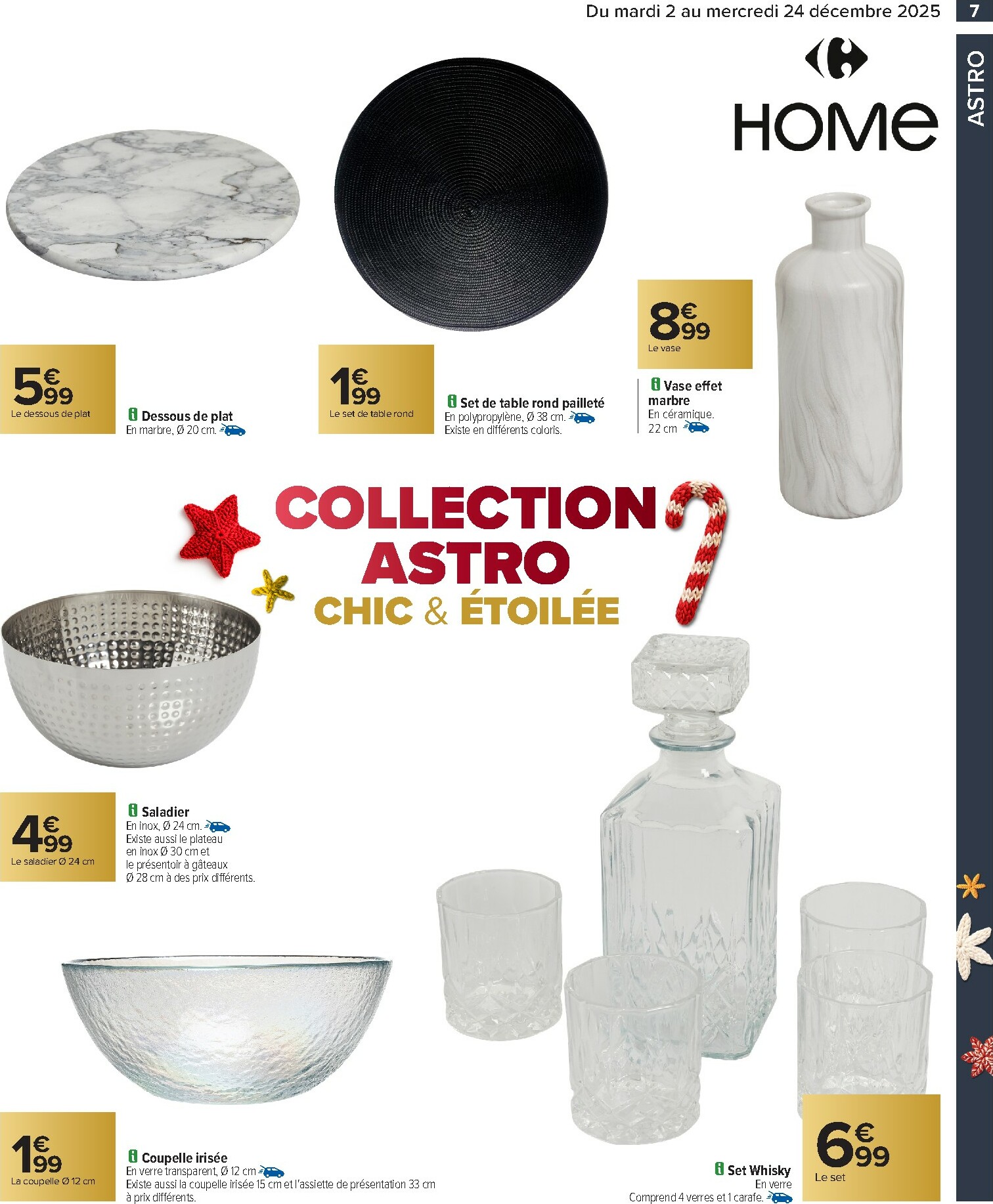 carrefour - Catalogue Carrefour - Art de la Table valable du 02/12 au 24/12 - page: 7