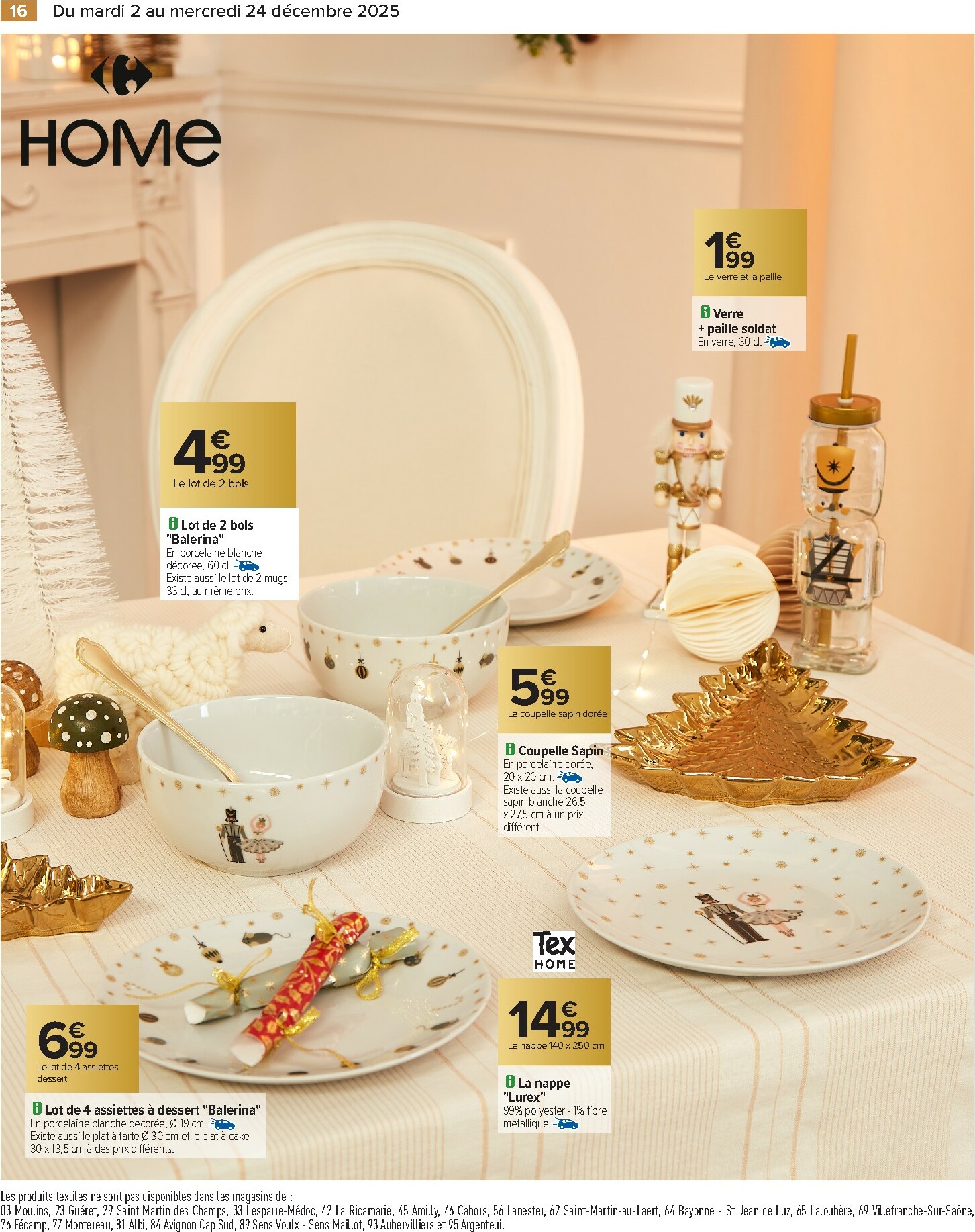 carrefour - Catalogue Carrefour - Art de la Table valable du 02/12 au 24/12 - page: 16