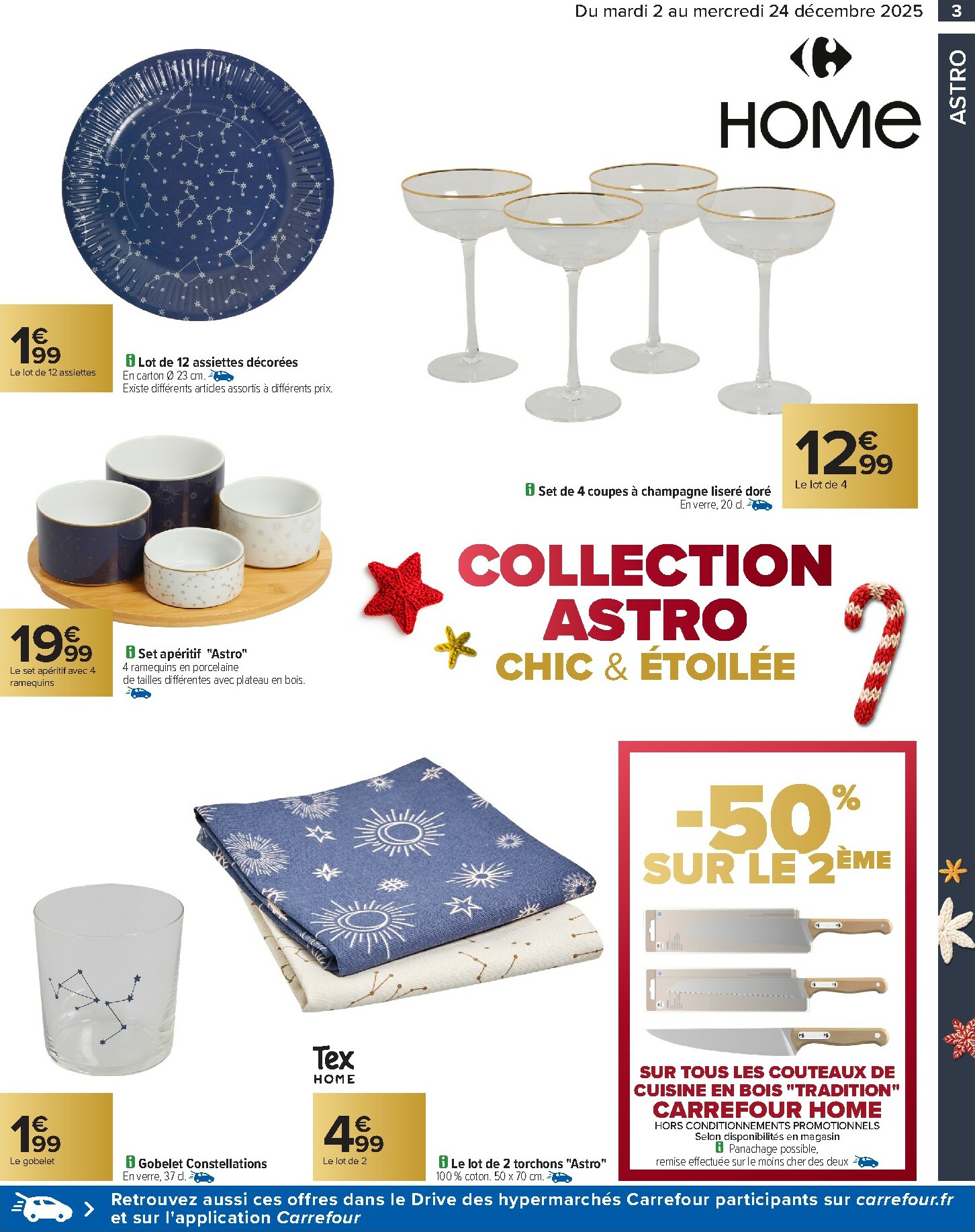 carrefour - Catalogue Carrefour - Art de la Table valable du 02/12 au 24/12 - page: 3