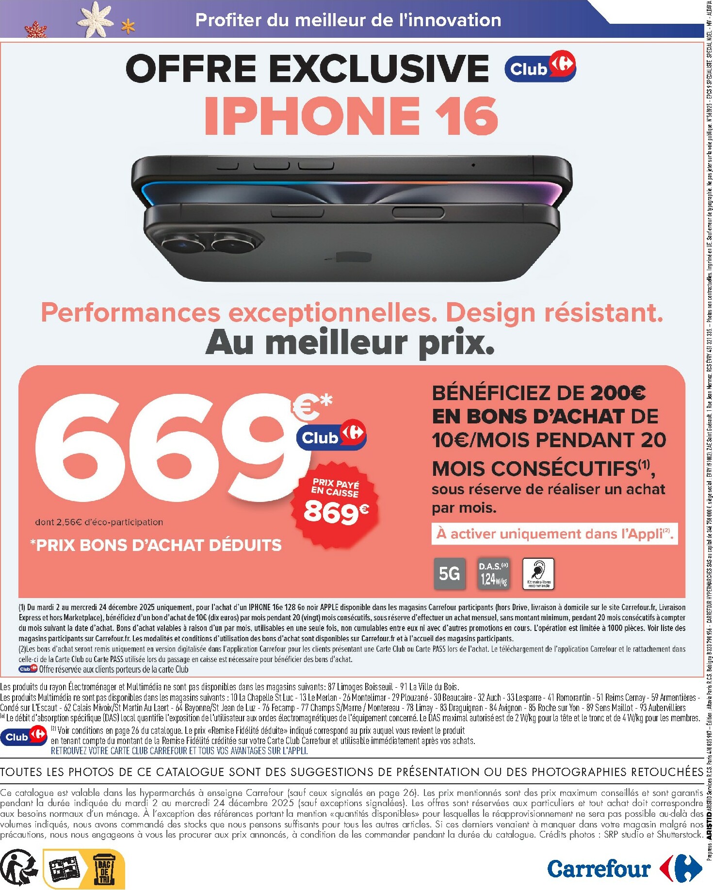 carrefour - Catalogue Carrefour - High-Tech valable du 02/12 au 24/12 - page: 2