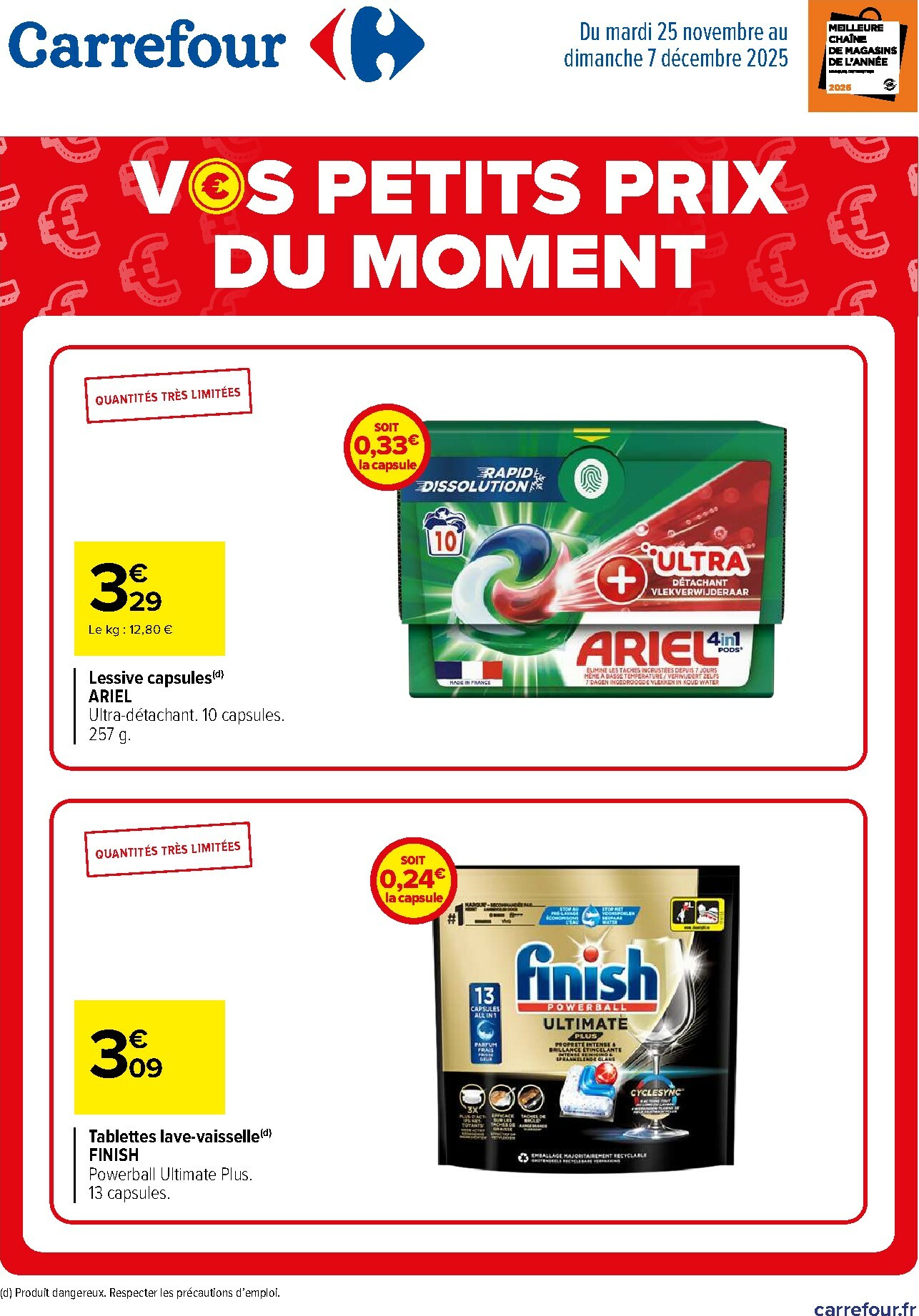 carrefour - Catalogue Carrefour - Vos Petits Prix Du Moment valable du 25/11 au 07/12