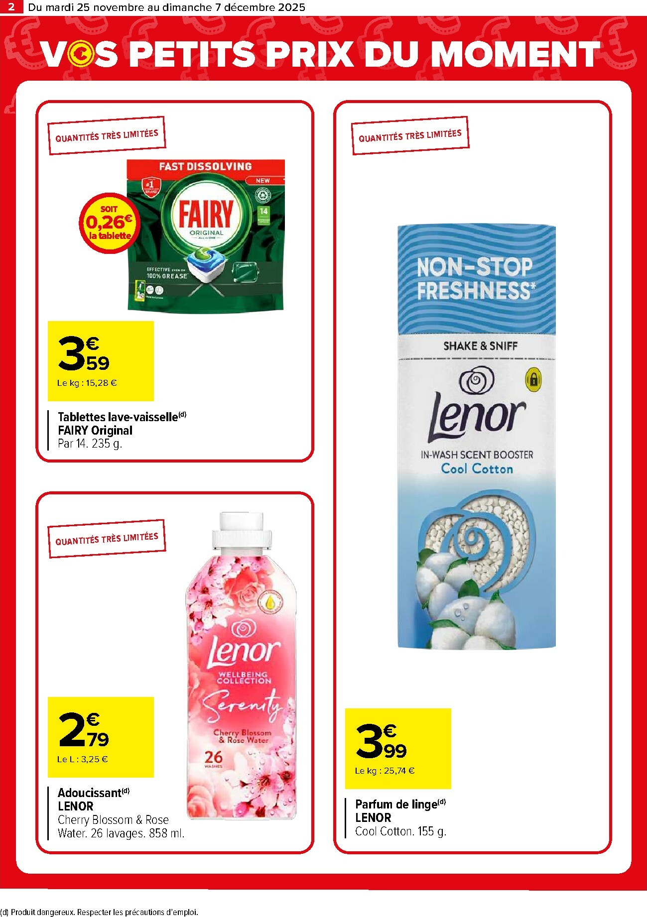 carrefour - Catalogue Carrefour - Vos Petits Prix Du Moment valable du 25/11 au 07/12 - page: 2