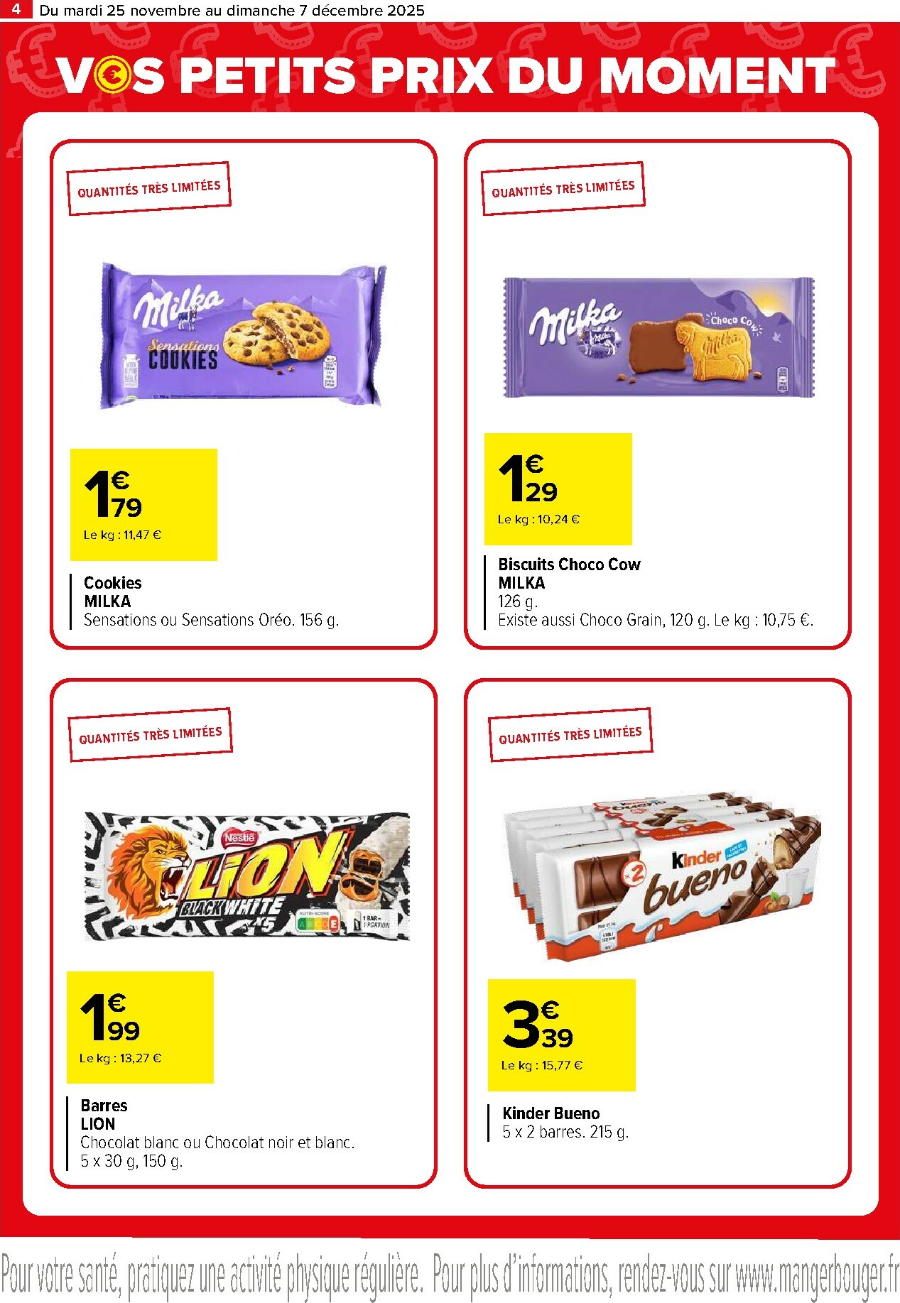 carrefour - Catalogue Carrefour - Vos Petits Prix Du Moment valable du 25/11 au 07/12 - page: 4