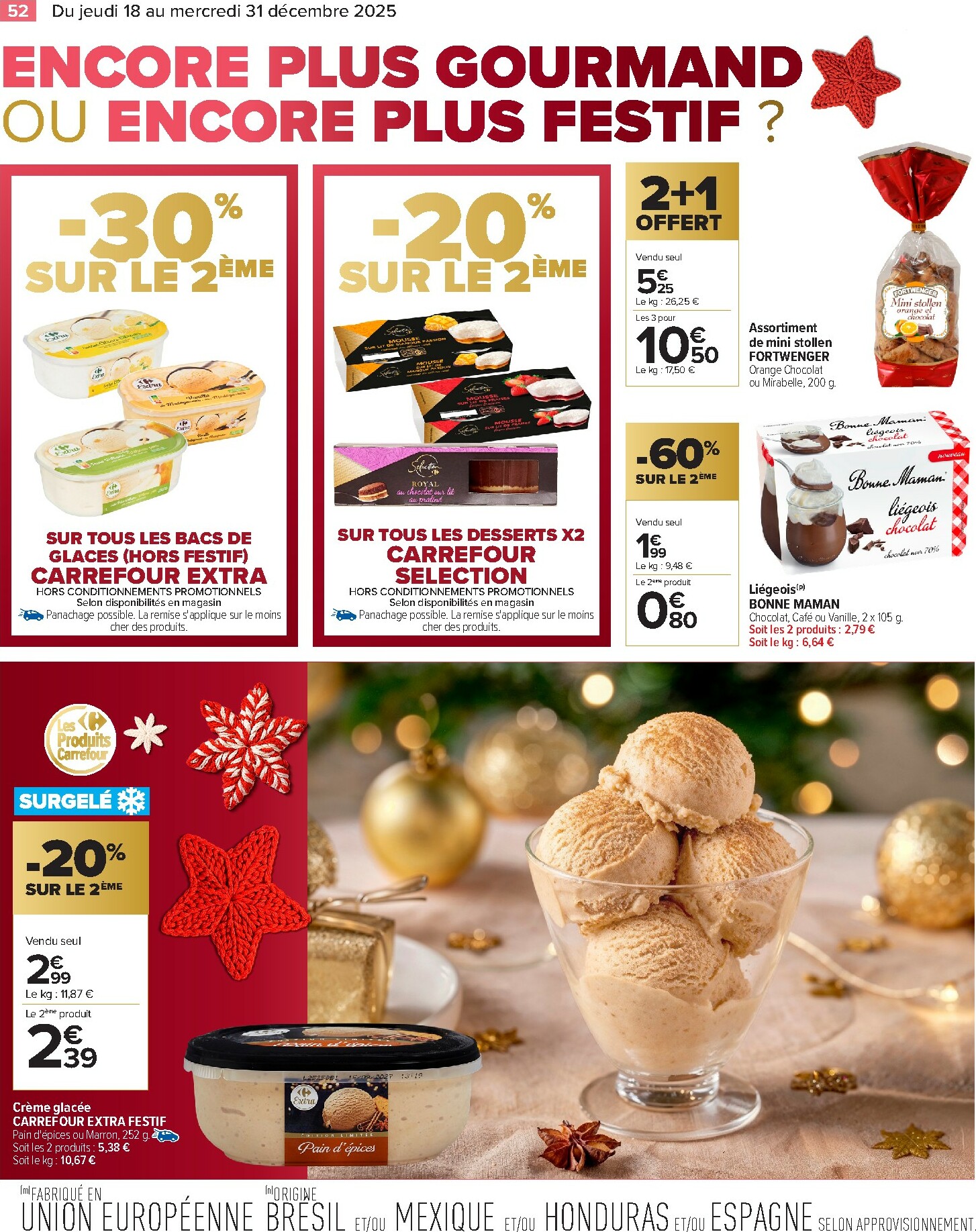 carrefour - Catalogue Carrefour - Festif valable du 18/12 au 31/12 - page: 52
