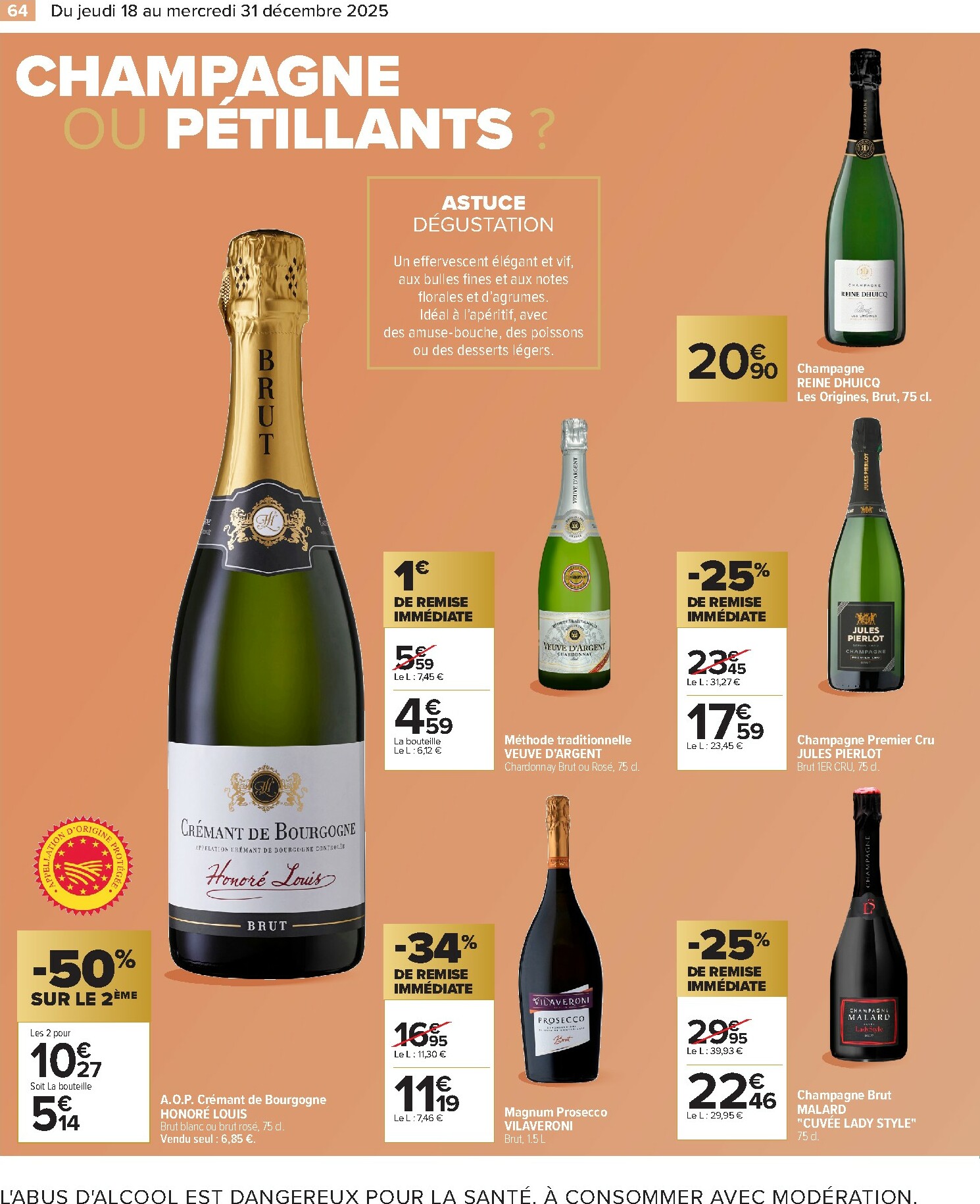 carrefour - Catalogue Carrefour - Festif valable du 18/12 au 31/12 - page: 64
