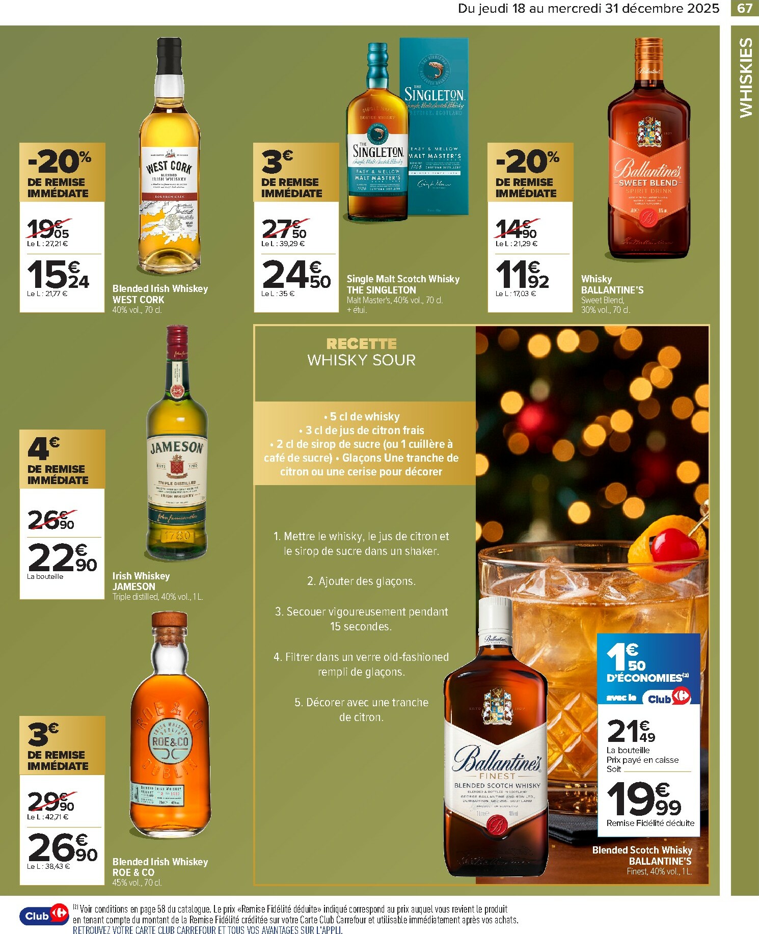 carrefour - Catalogue Carrefour - Festif valable du 18/12 au 31/12 - page: 67