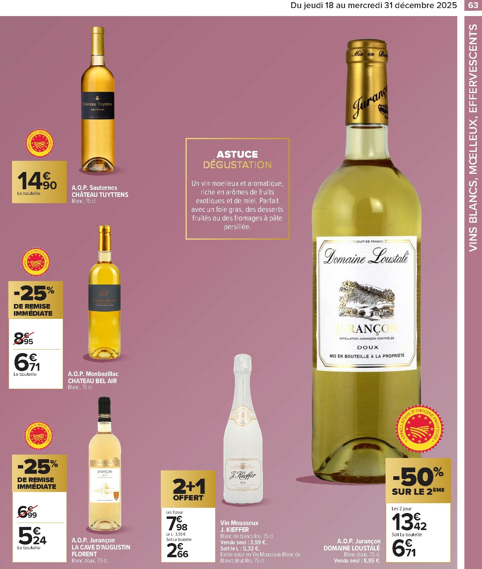 carrefour - Catalogue Carrefour - Festif valable du 18/12 au 31/12 - page: 63