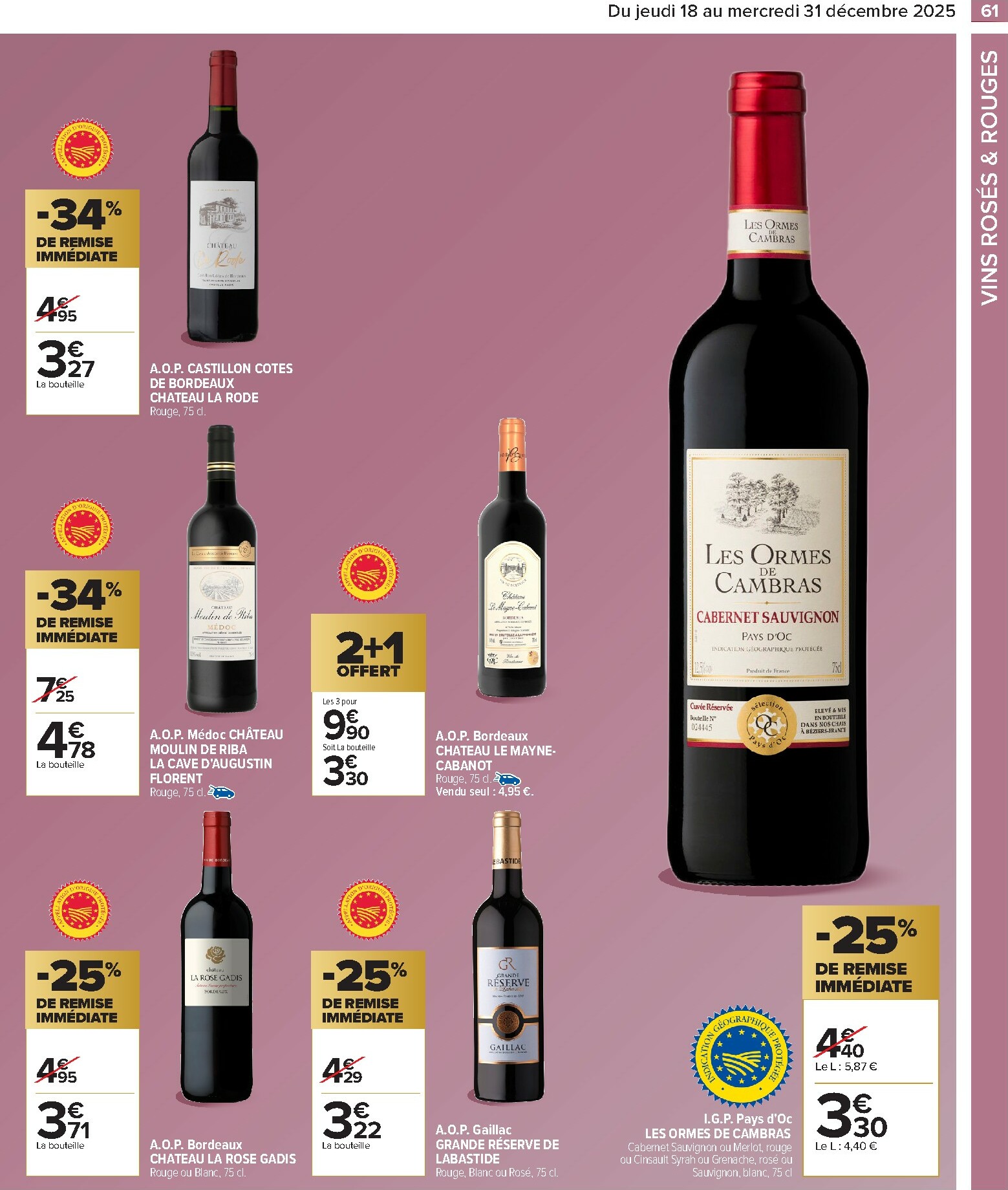 carrefour - Catalogue Carrefour - Festif valable du 18/12 au 31/12 - page: 61