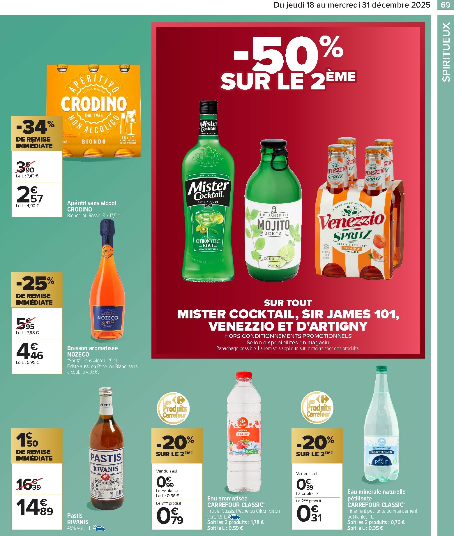 carrefour - Catalogue Carrefour - Festif valable du 18/12 au 31/12 - page: 69