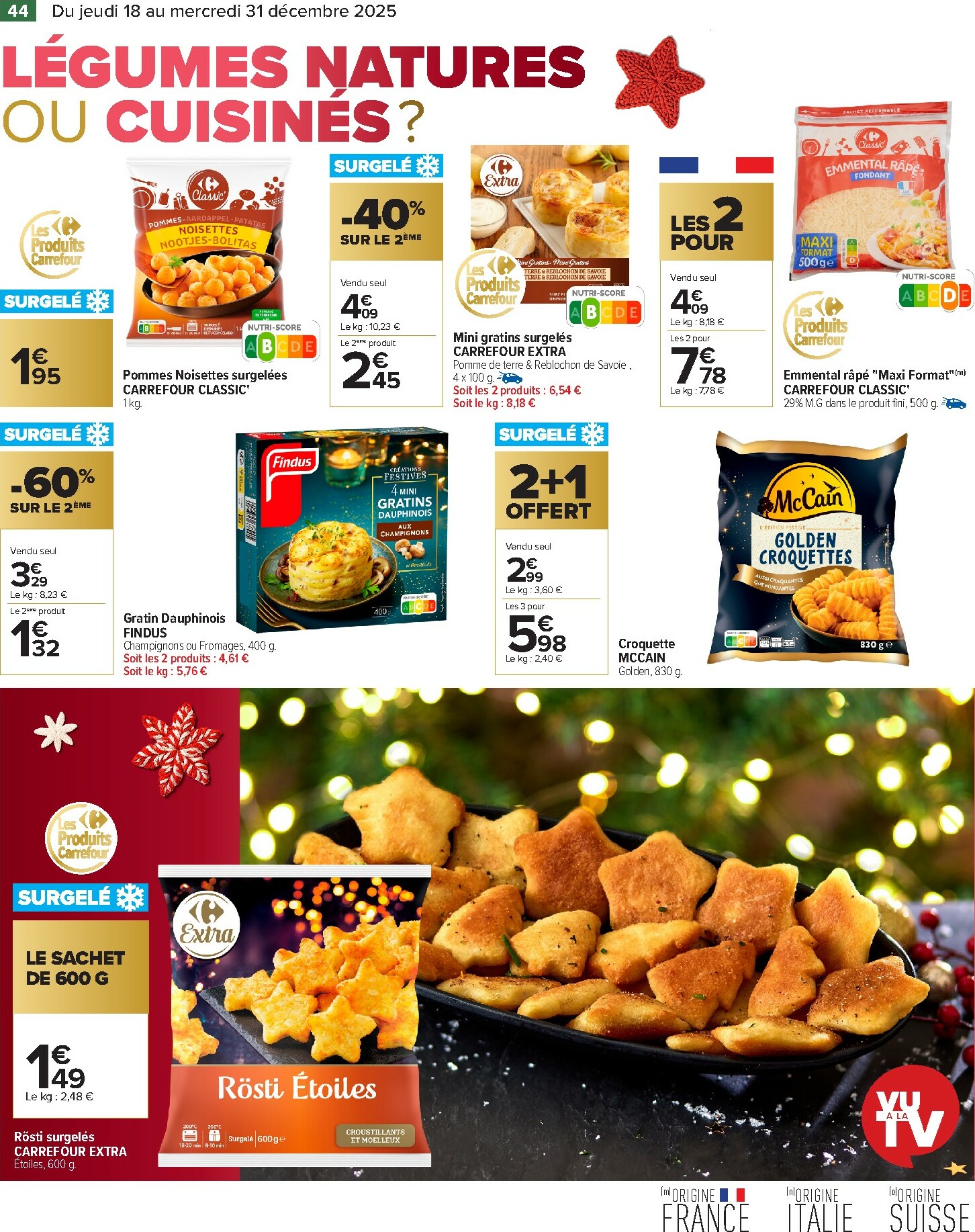 carrefour - Catalogue Carrefour - Festif valable du 18/12 au 31/12 - page: 44