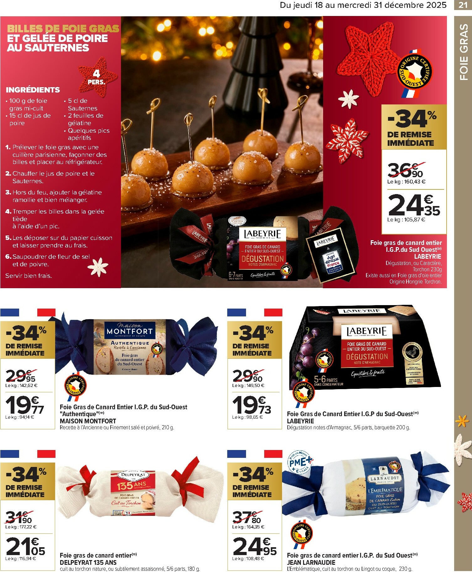 carrefour - Catalogue Carrefour - Festif valable du 18/12 au 31/12 - page: 21