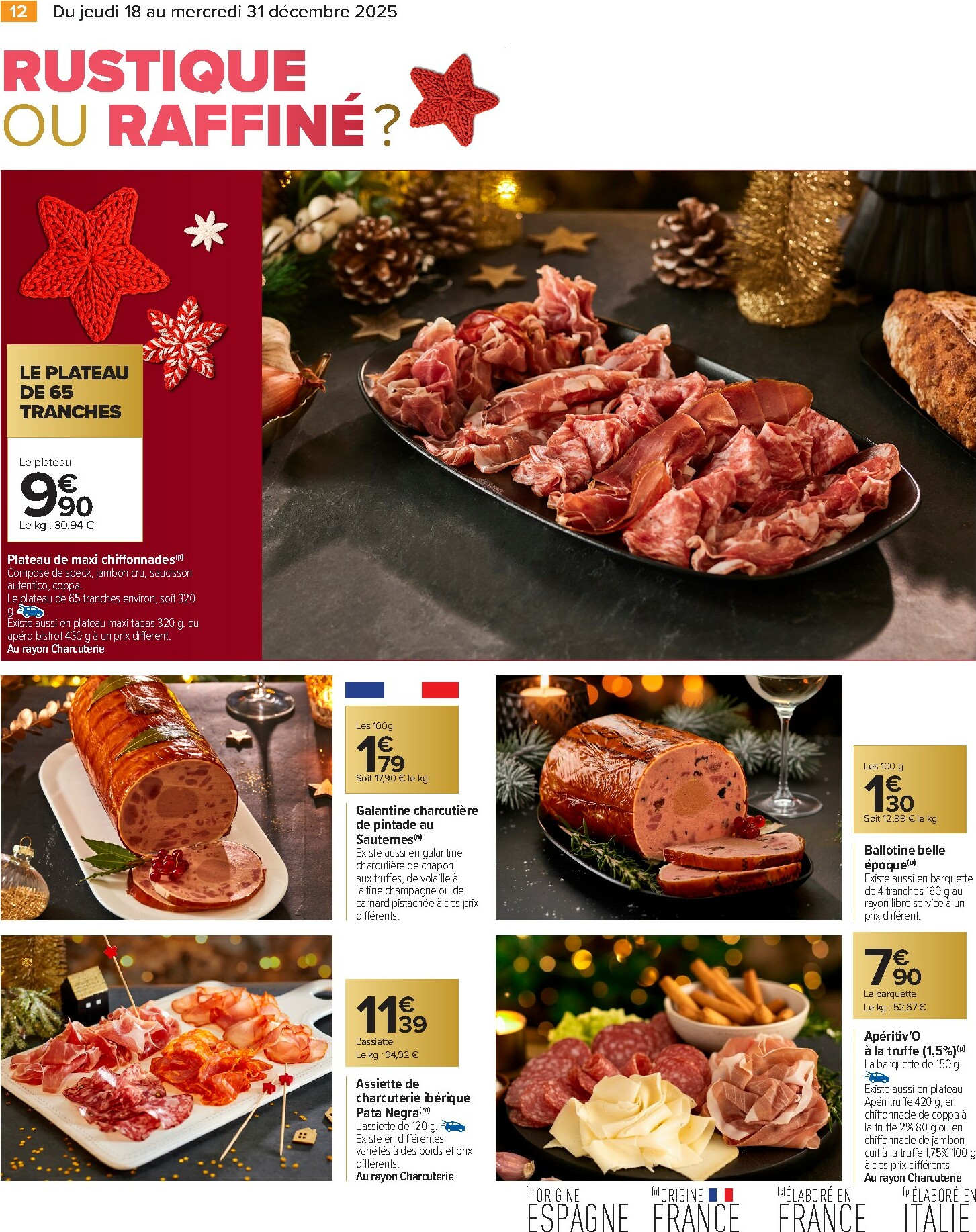 carrefour - Catalogue Carrefour - Festif valable du 18/12 au 31/12 - page: 12