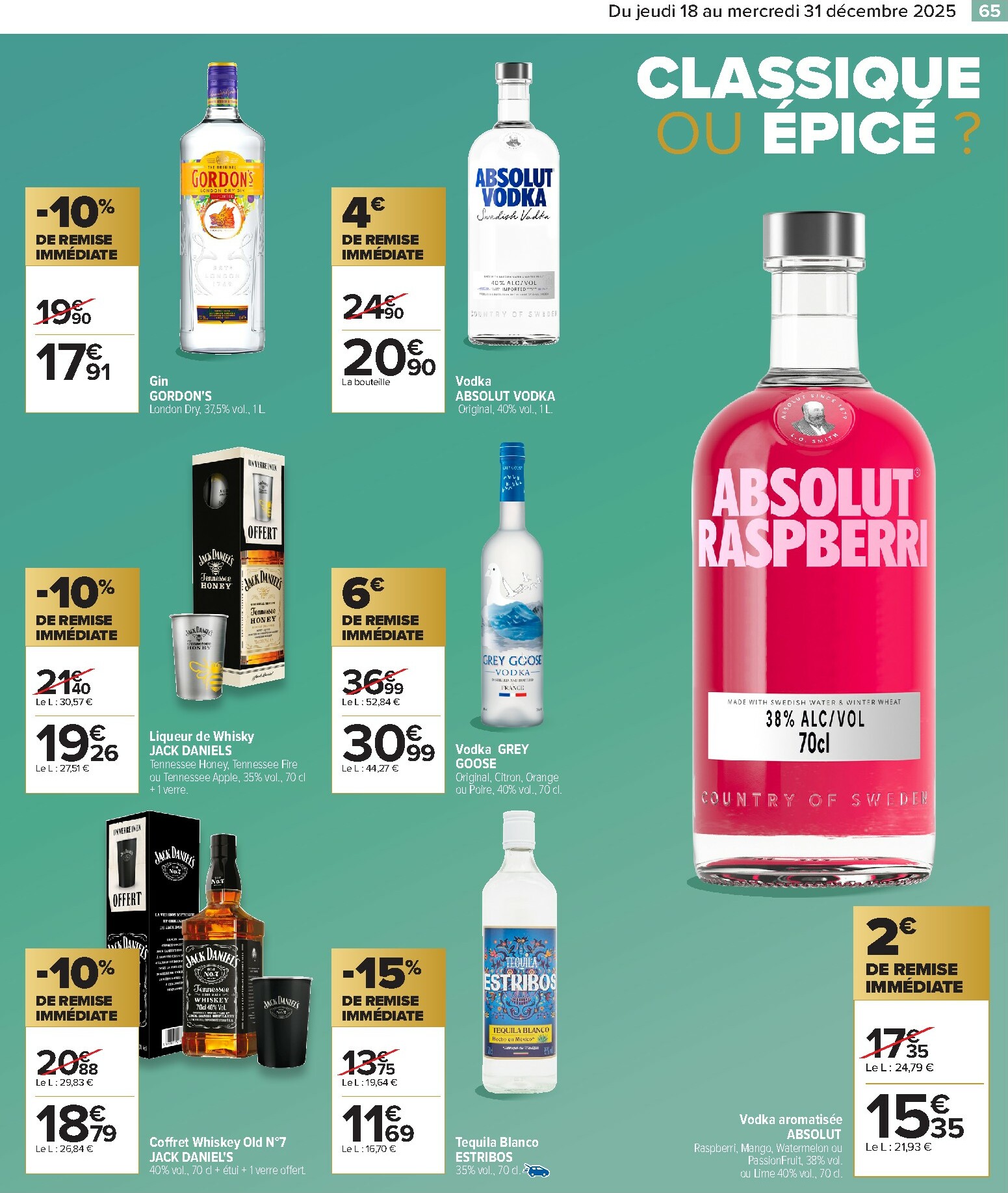 carrefour - Catalogue Carrefour - Festif valable du 18/12 au 31/12 - page: 65