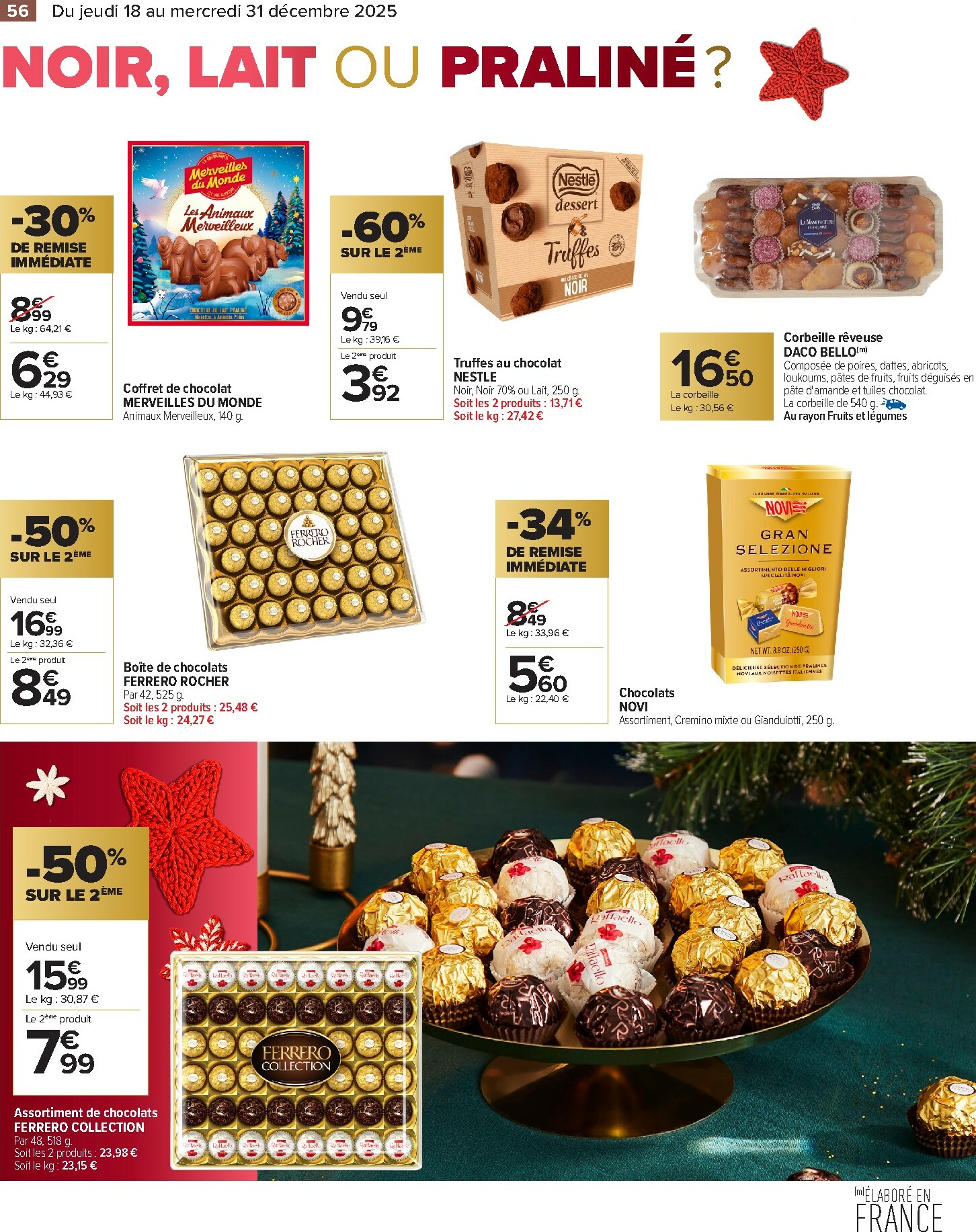 carrefour - Catalogue Carrefour - Festif valable du 18/12 au 31/12 - page: 56
