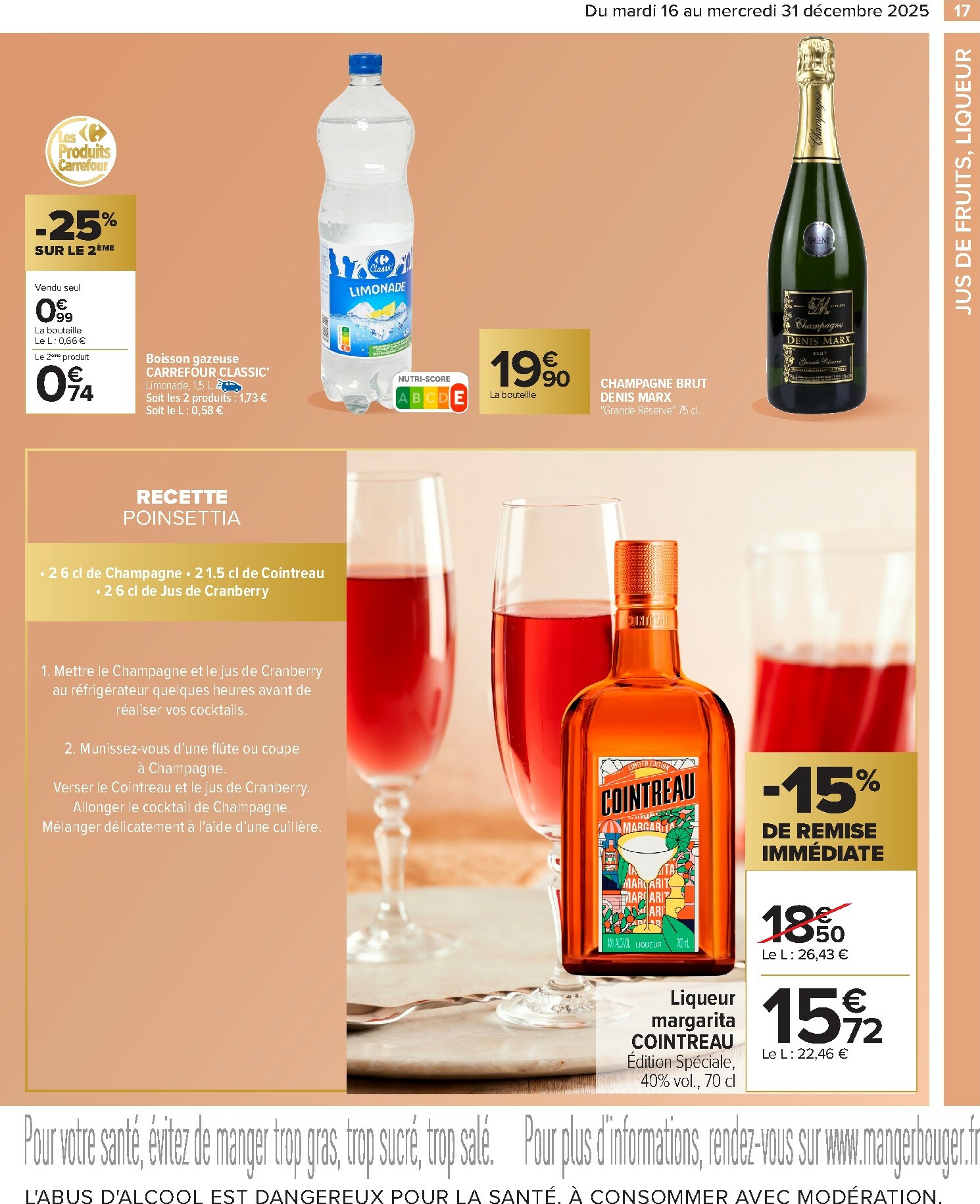 carrefour - Catalogue Carrefour - Alcools valable du 16/12 au 31/12 - page: 19
