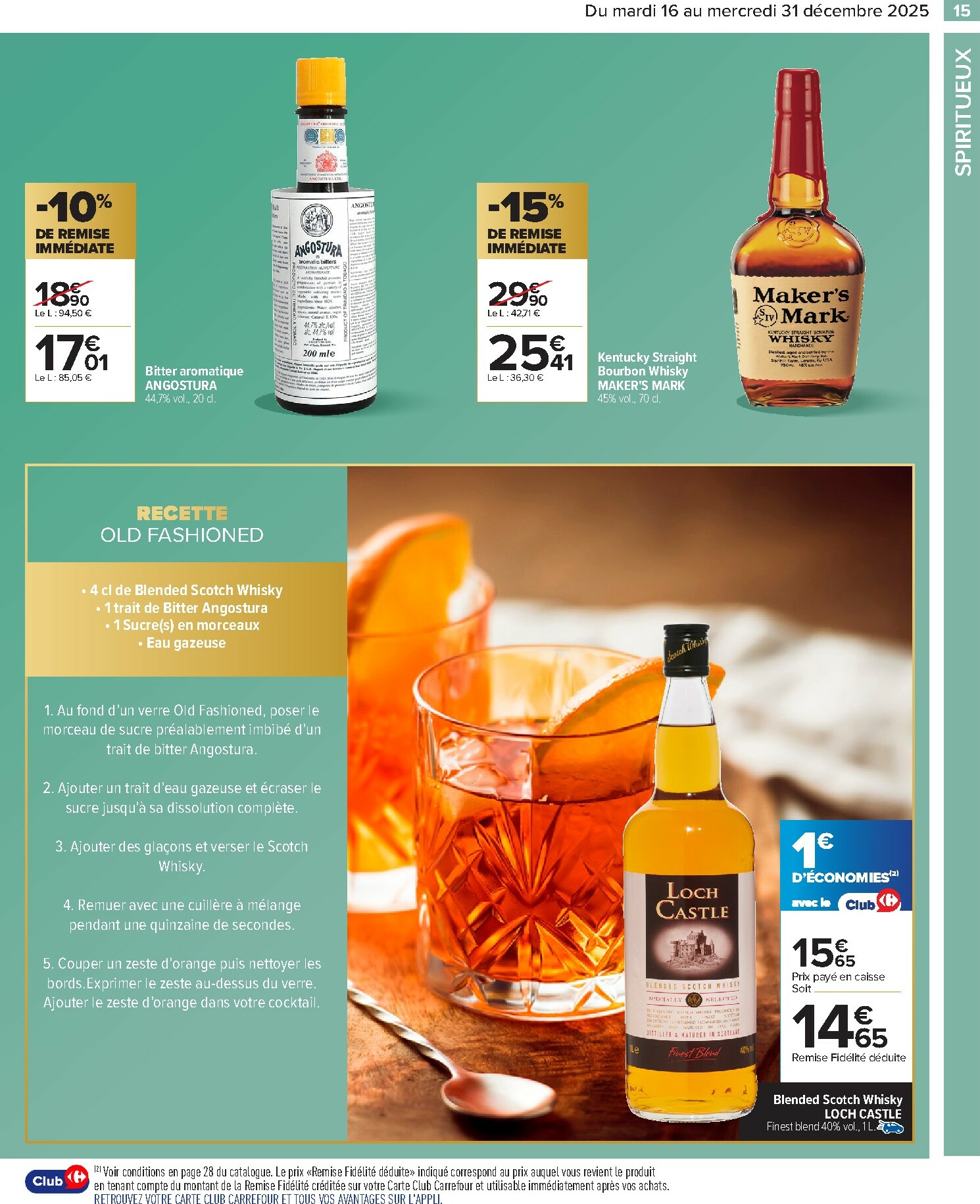 carrefour - Catalogue Carrefour - Alcools valable du 16/12 au 31/12 - page: 17