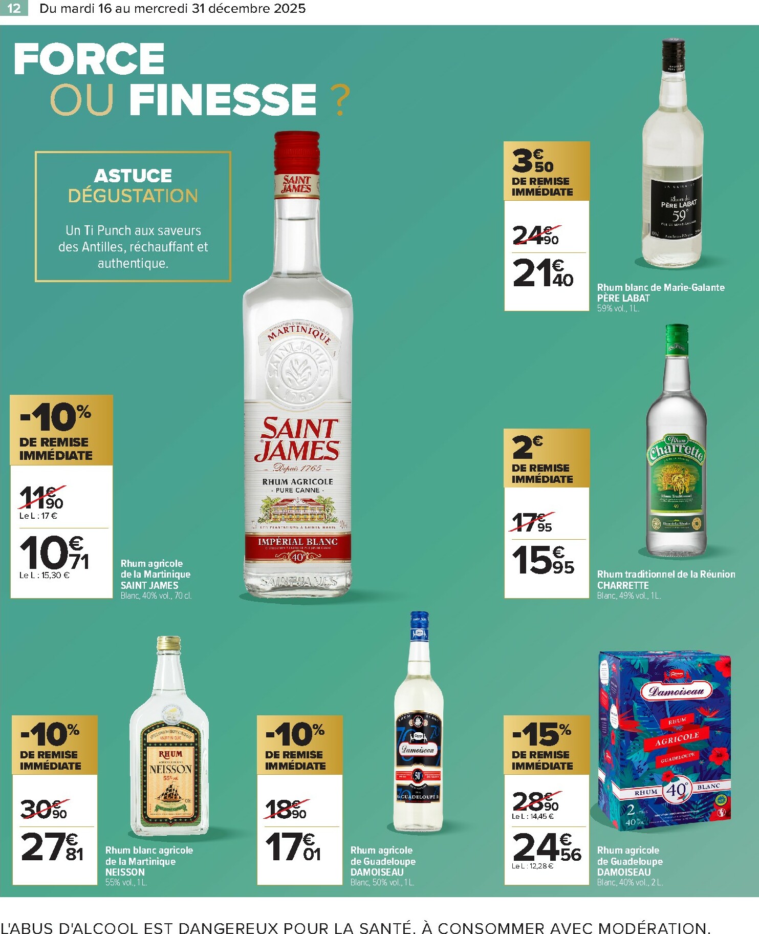 carrefour - Catalogue Carrefour - Alcools valable du 16/12 au 31/12 - page: 14