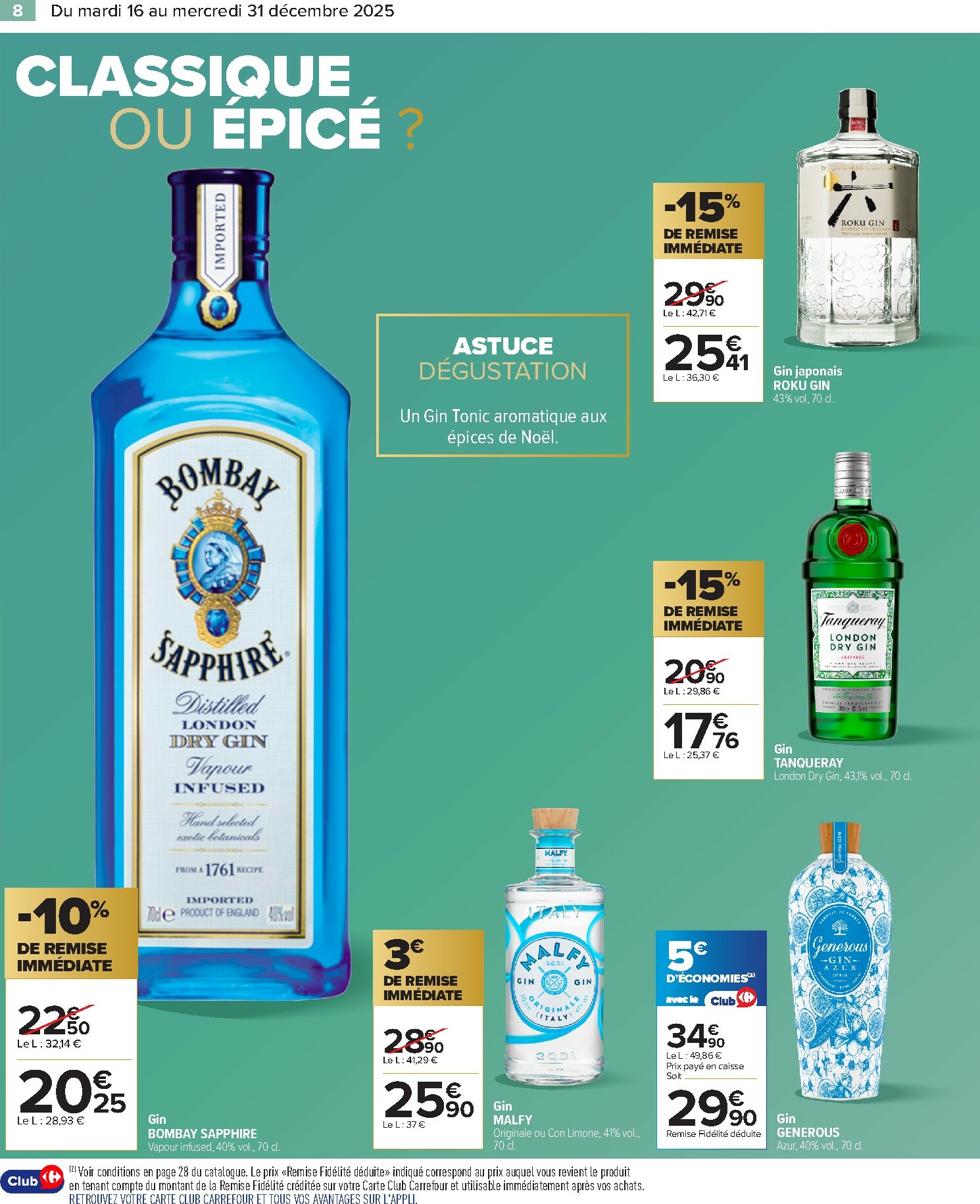 carrefour - Catalogue Carrefour - Alcools valable du 16/12 au 31/12 - page: 10