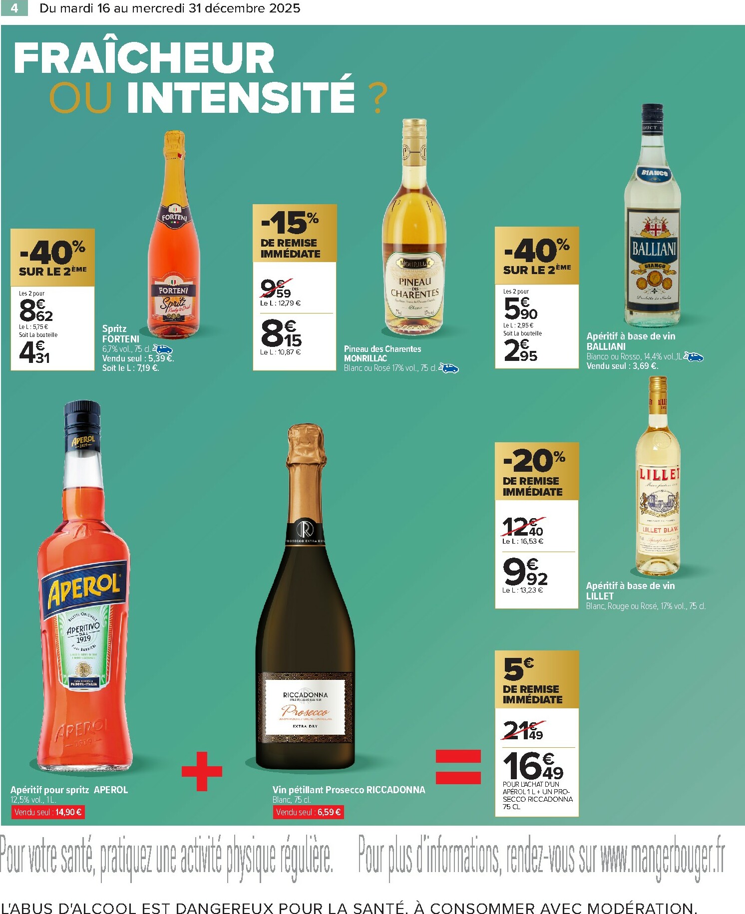 carrefour - Catalogue Carrefour - Alcools valable du 16/12 au 31/12 - page: 6