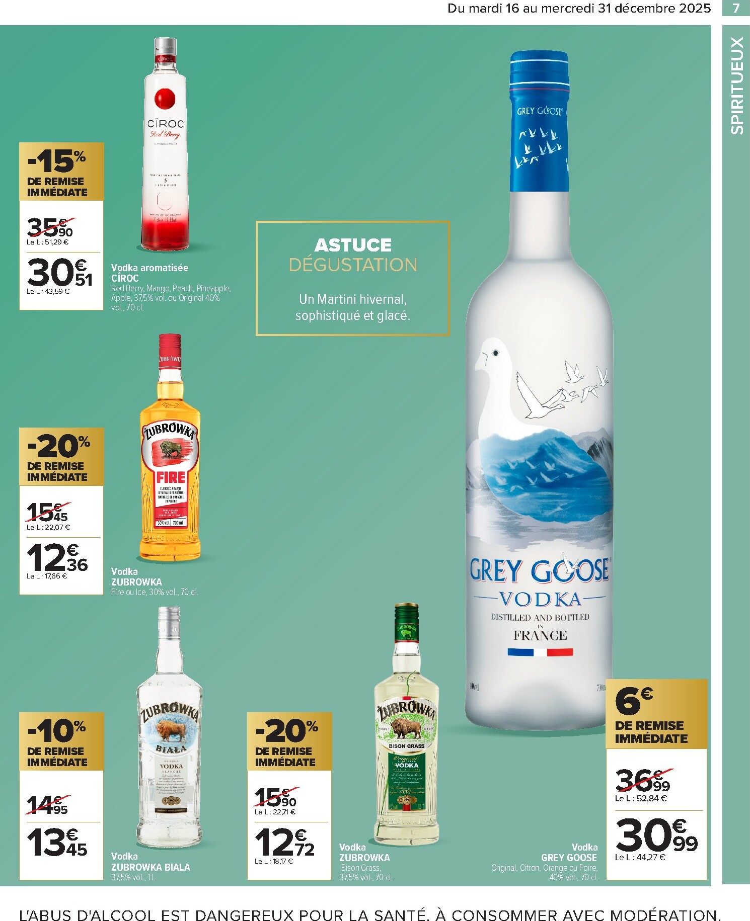 carrefour - Catalogue Carrefour - Alcools valable du 16/12 au 31/12 - page: 9
