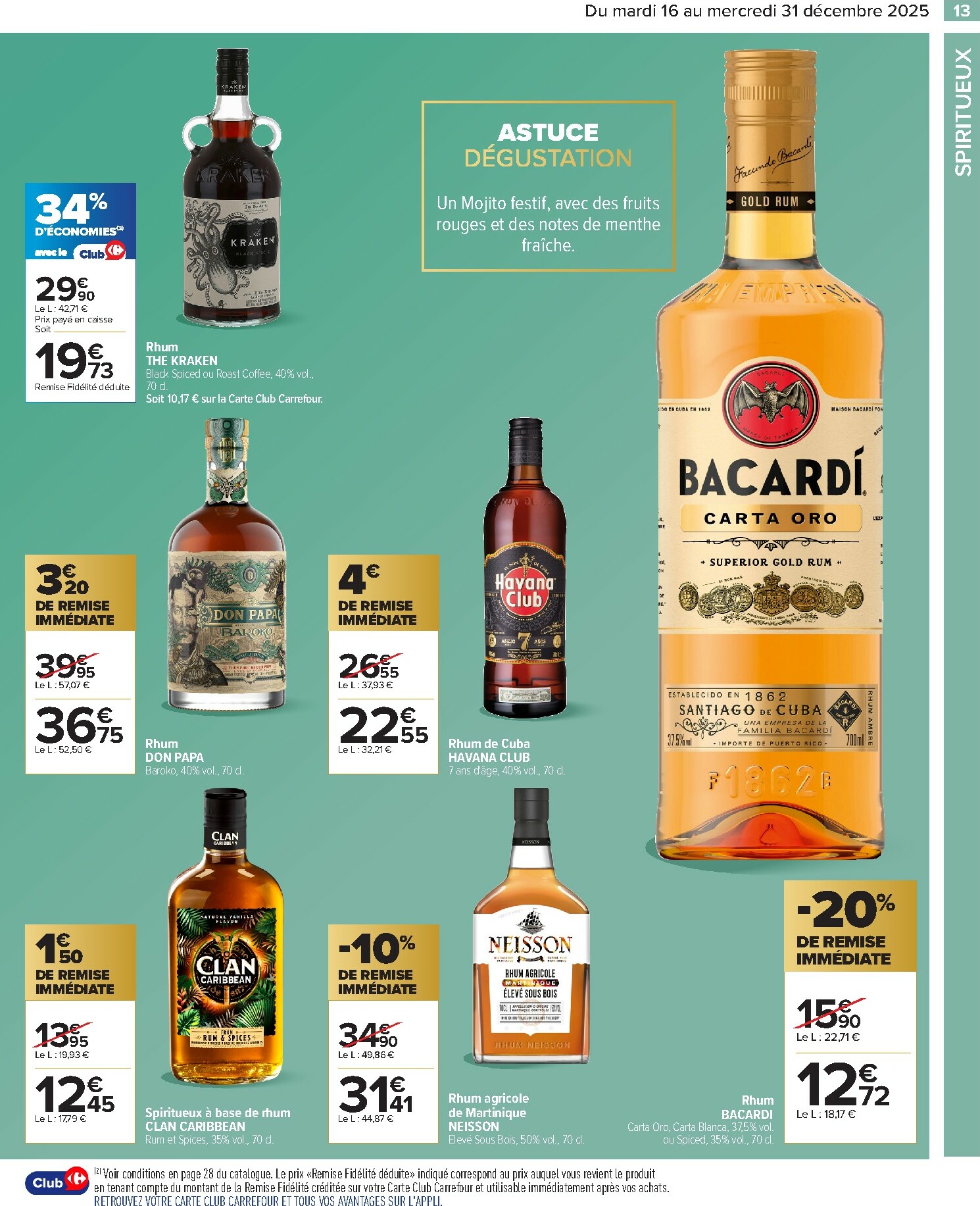 carrefour - Catalogue Carrefour - Alcools valable du 16/12 au 31/12 - page: 15