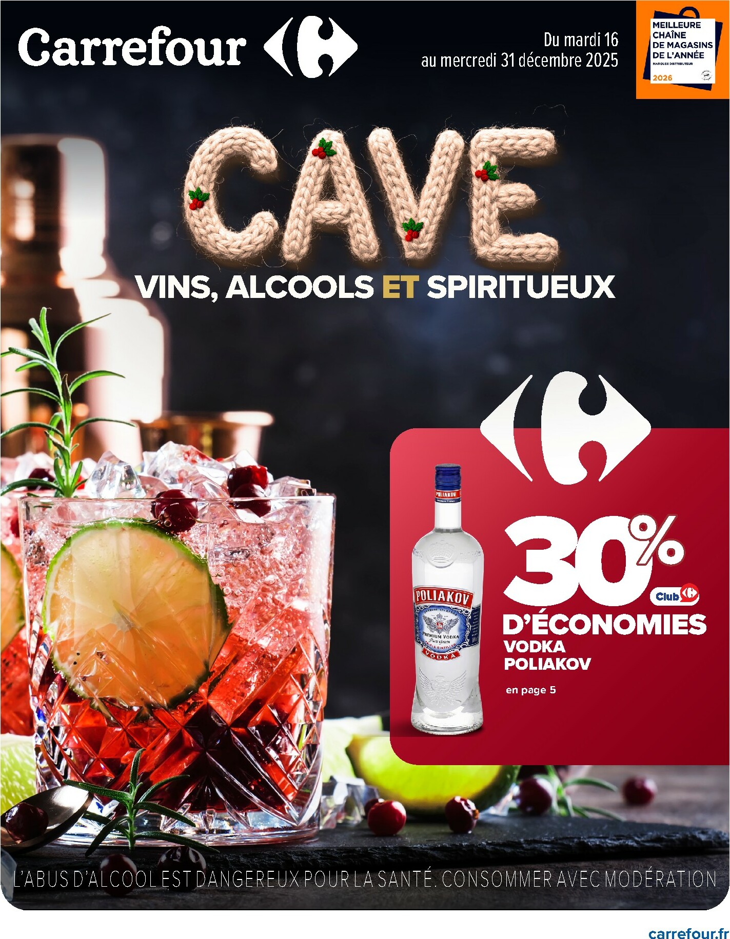 carrefour - Catalogue Carrefour - Alcools valable du 16/12 au 31/12