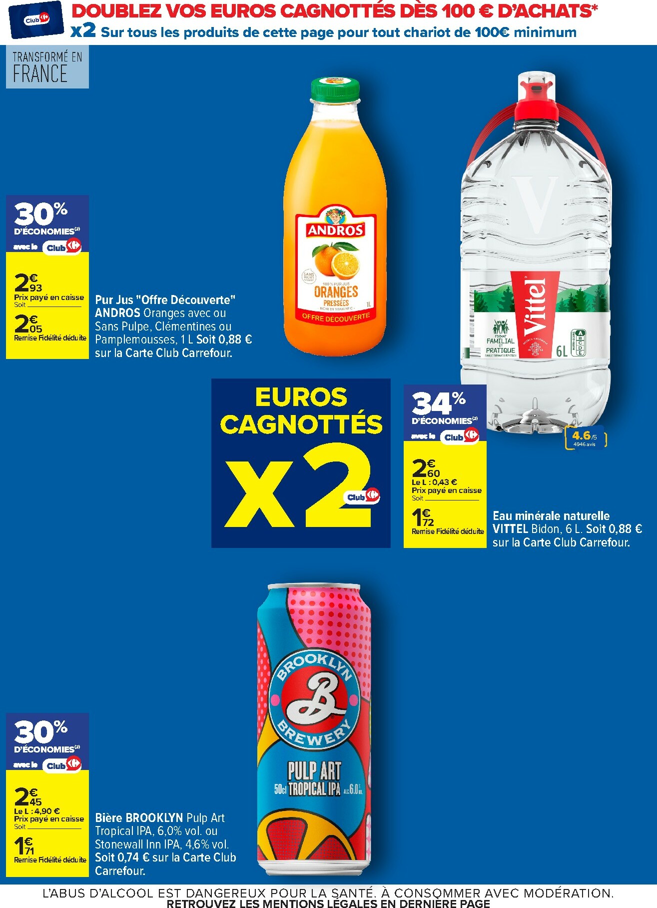 carrefour - Catalogue Carrefour - Nos Promos et Doublez Vos Euros Cagnottés valable du 29/12 au 12/01 - page: 10
