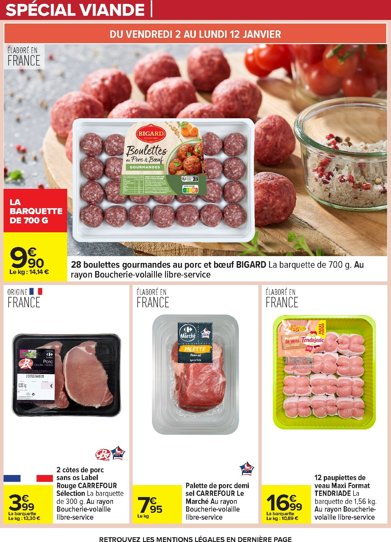 carrefour - Catalogue Carrefour - Nos Promos et Doublez Vos Euros Cagnottés valable du 29/12 au 12/01 - page: 20