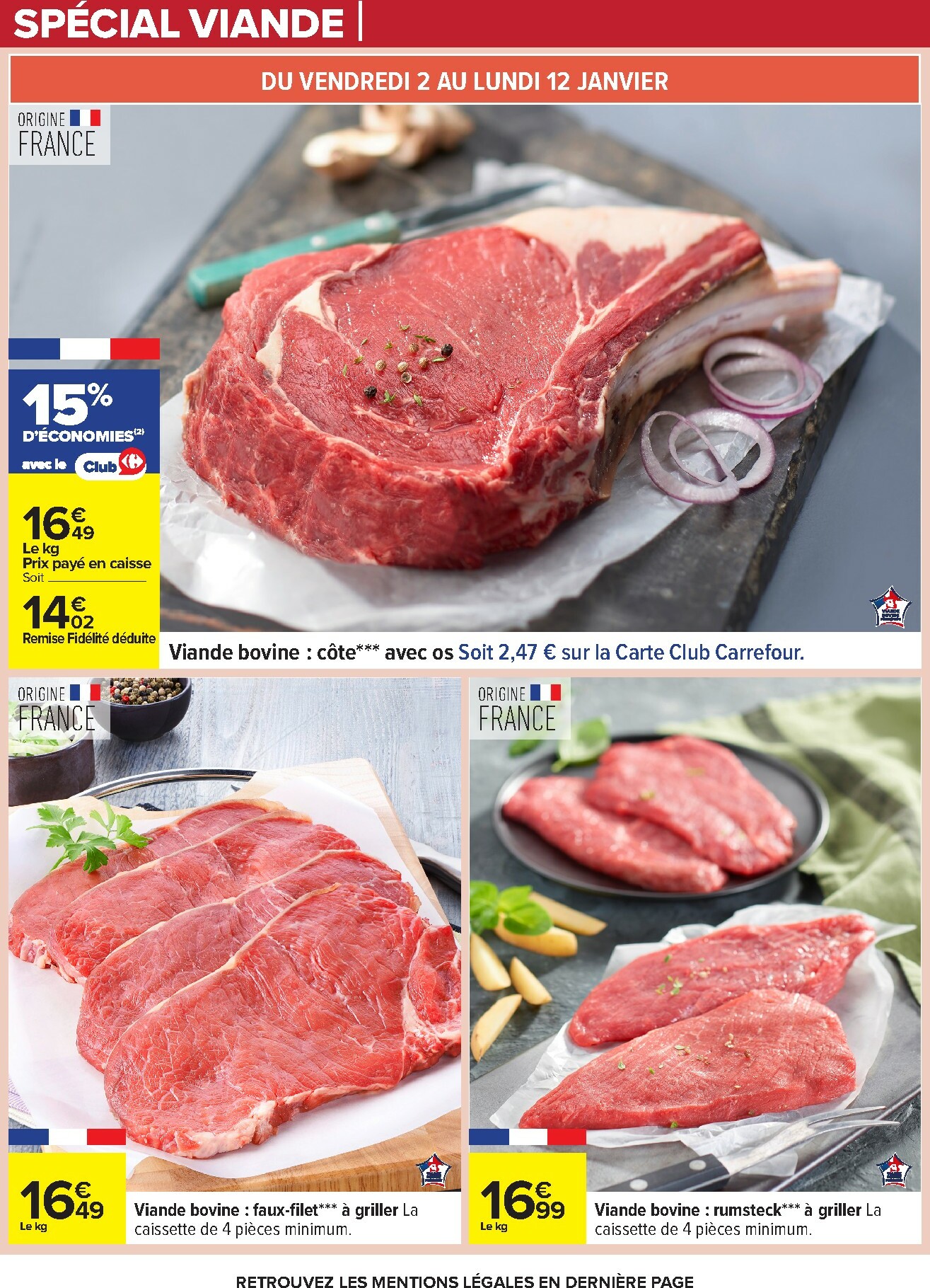 carrefour - Catalogue Carrefour - Nos Promos et Doublez Vos Euros Cagnottés valable du 29/12 au 12/01 - page: 16