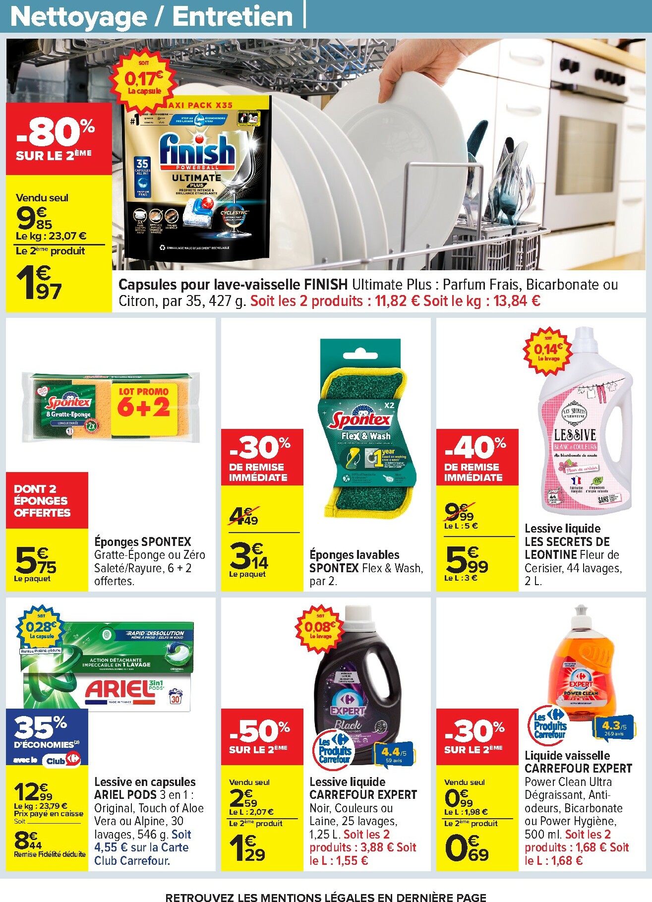 carrefour - Catalogue Carrefour - Nos Promos et Doublez Vos Euros Cagnottés valable du 29/12 au 12/01 - page: 65