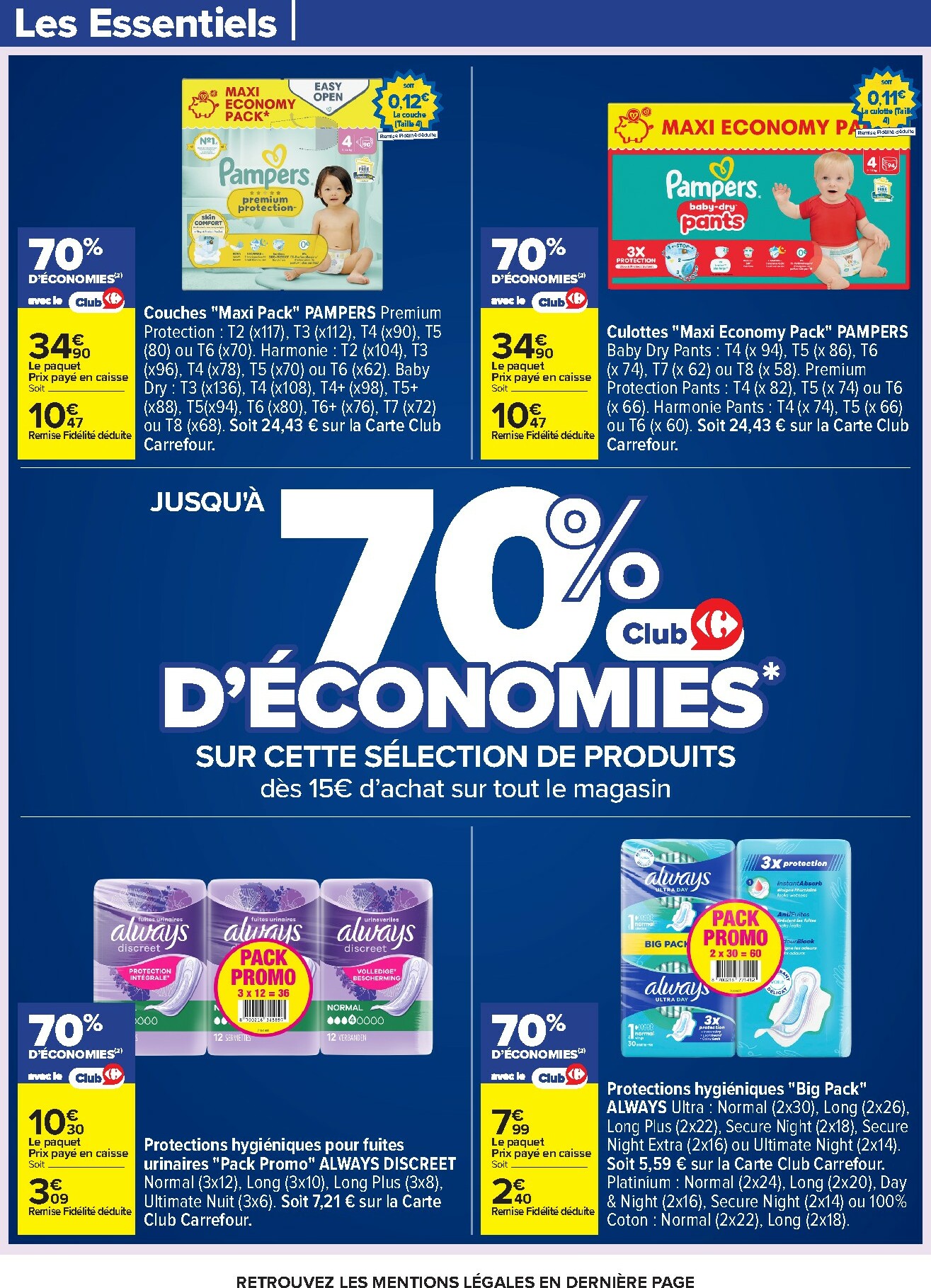carrefour - Catalogue Carrefour - Nos Promos et Doublez Vos Euros Cagnottés valable du 29/12 au 12/01 - page: 68