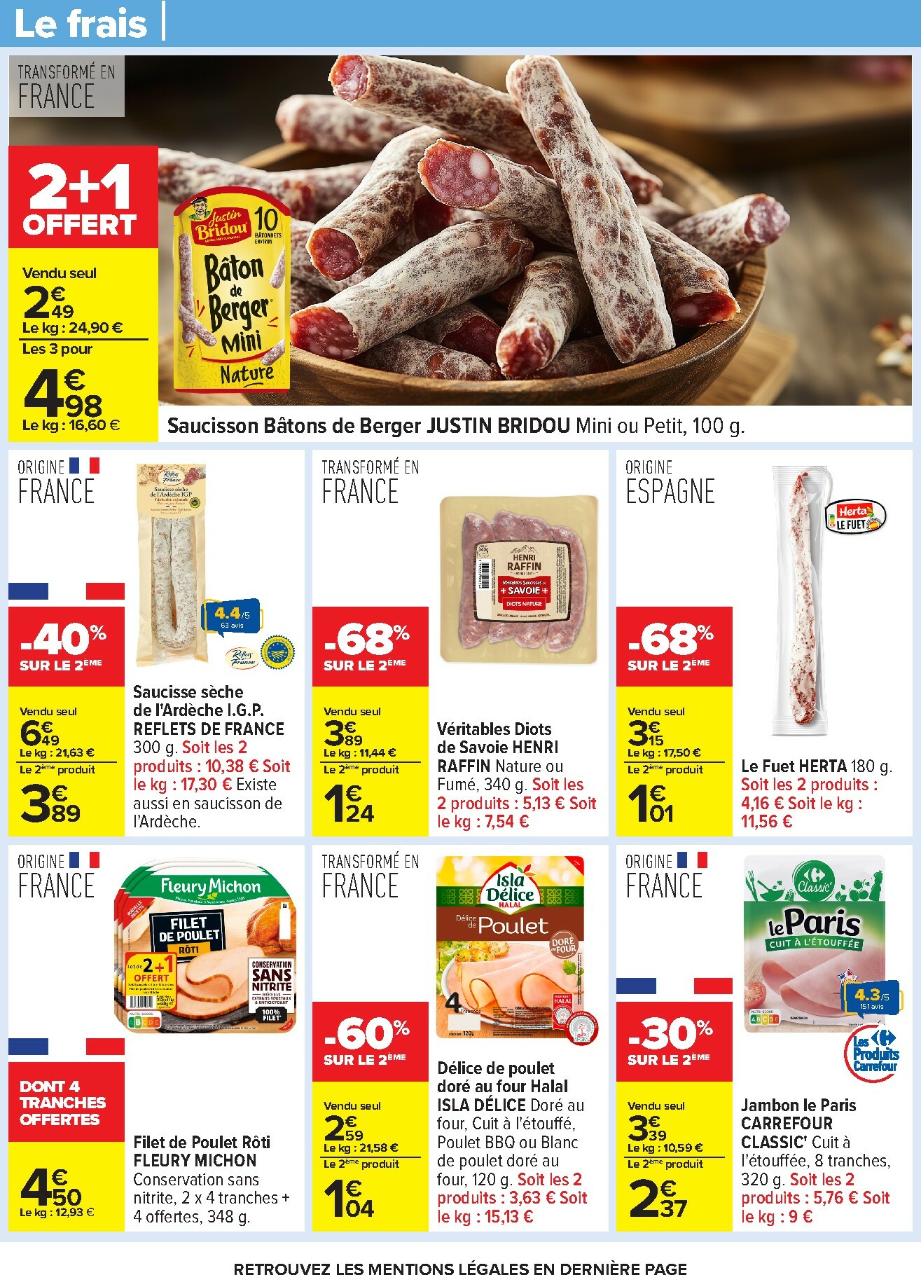 carrefour - Catalogue Carrefour - Nos Promos et Doublez Vos Euros Cagnottés valable du 29/12 au 12/01 - page: 40