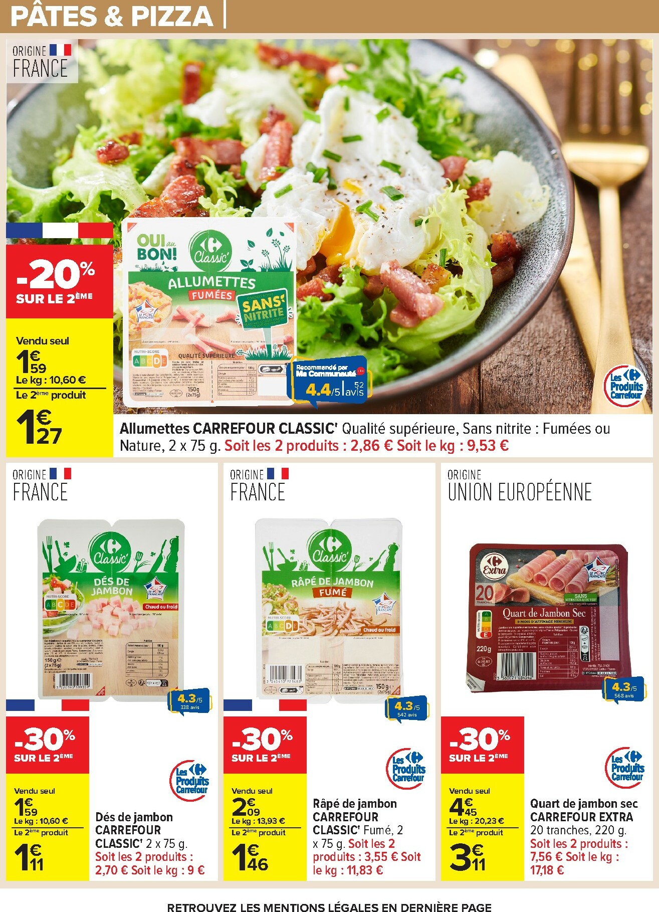 carrefour - Catalogue Carrefour - Nos Promos et Doublez Vos Euros Cagnottés valable du 29/12 au 12/01 - page: 45