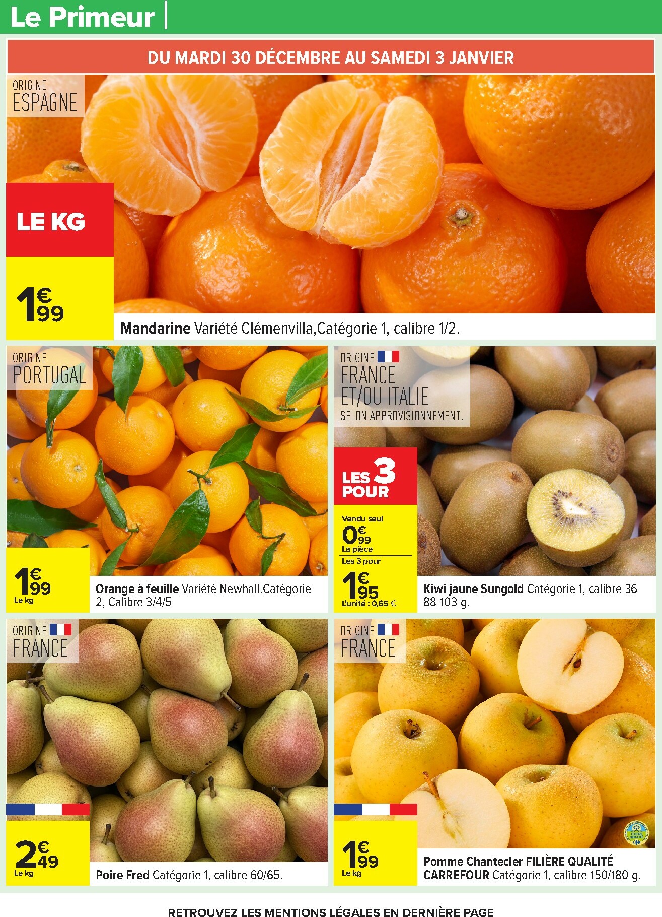 carrefour - Catalogue Carrefour - Nos Promos et Doublez Vos Euros Cagnottés valable du 29/12 au 12/01 - page: 29