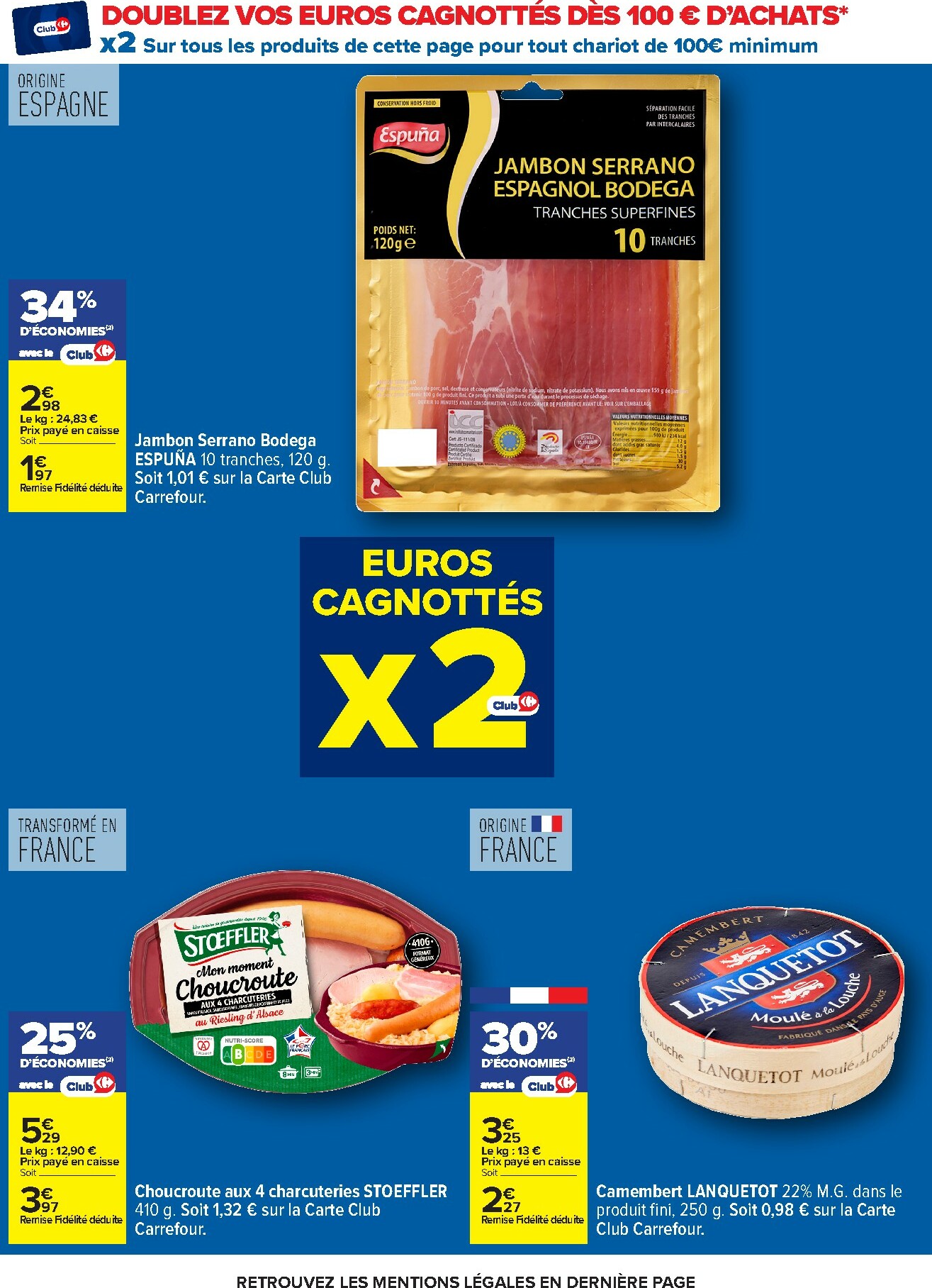 carrefour - Catalogue Carrefour - Nos Promos et Doublez Vos Euros Cagnottés valable du 29/12 au 12/01 - page: 8
