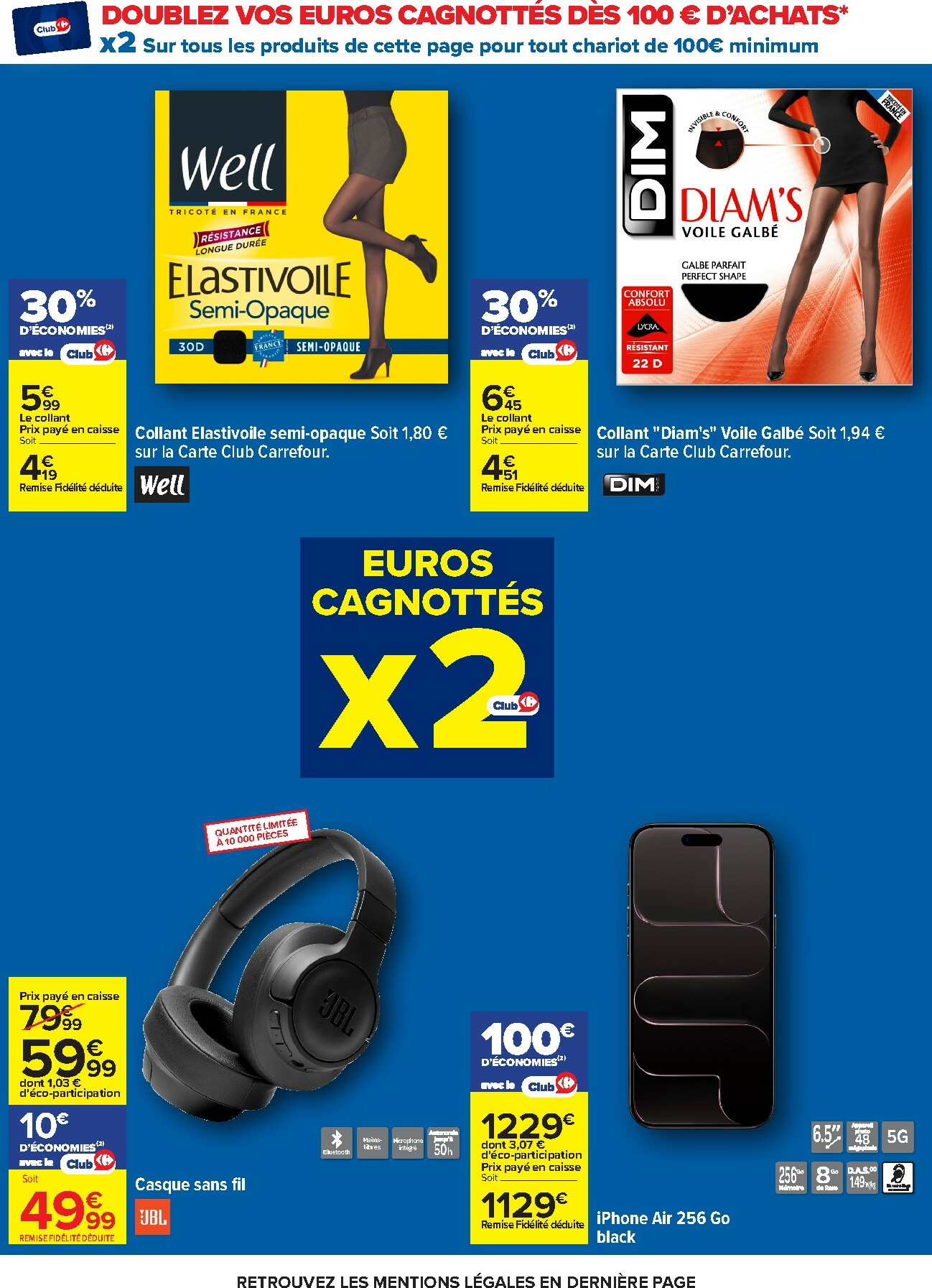 carrefour - Catalogue Carrefour - Nos Promos et Doublez Vos Euros Cagnottés valable du 29/12 au 12/01 - page: 12