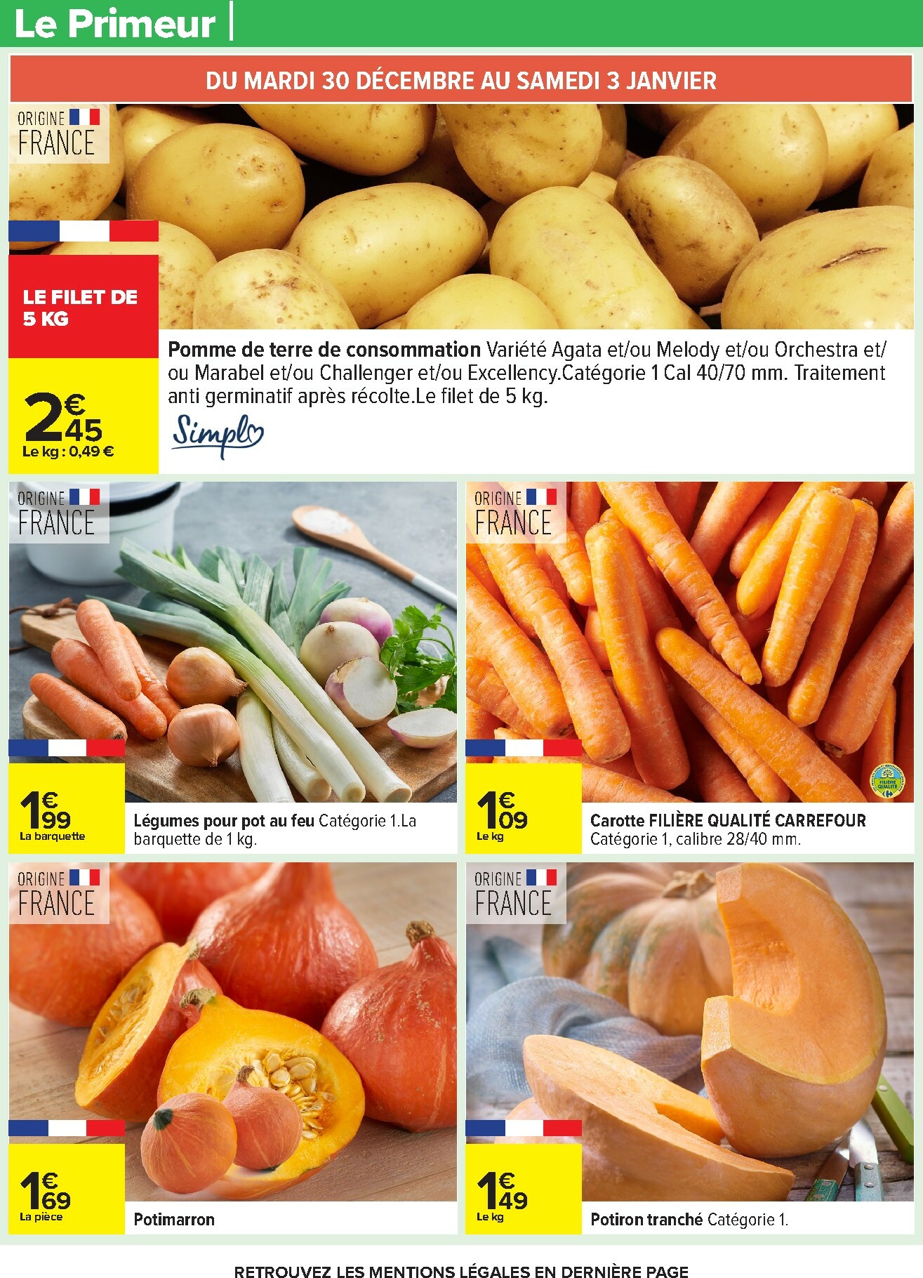 carrefour - Catalogue Carrefour - Nos Promos et Doublez Vos Euros Cagnottés valable du 29/12 au 12/01 - page: 28