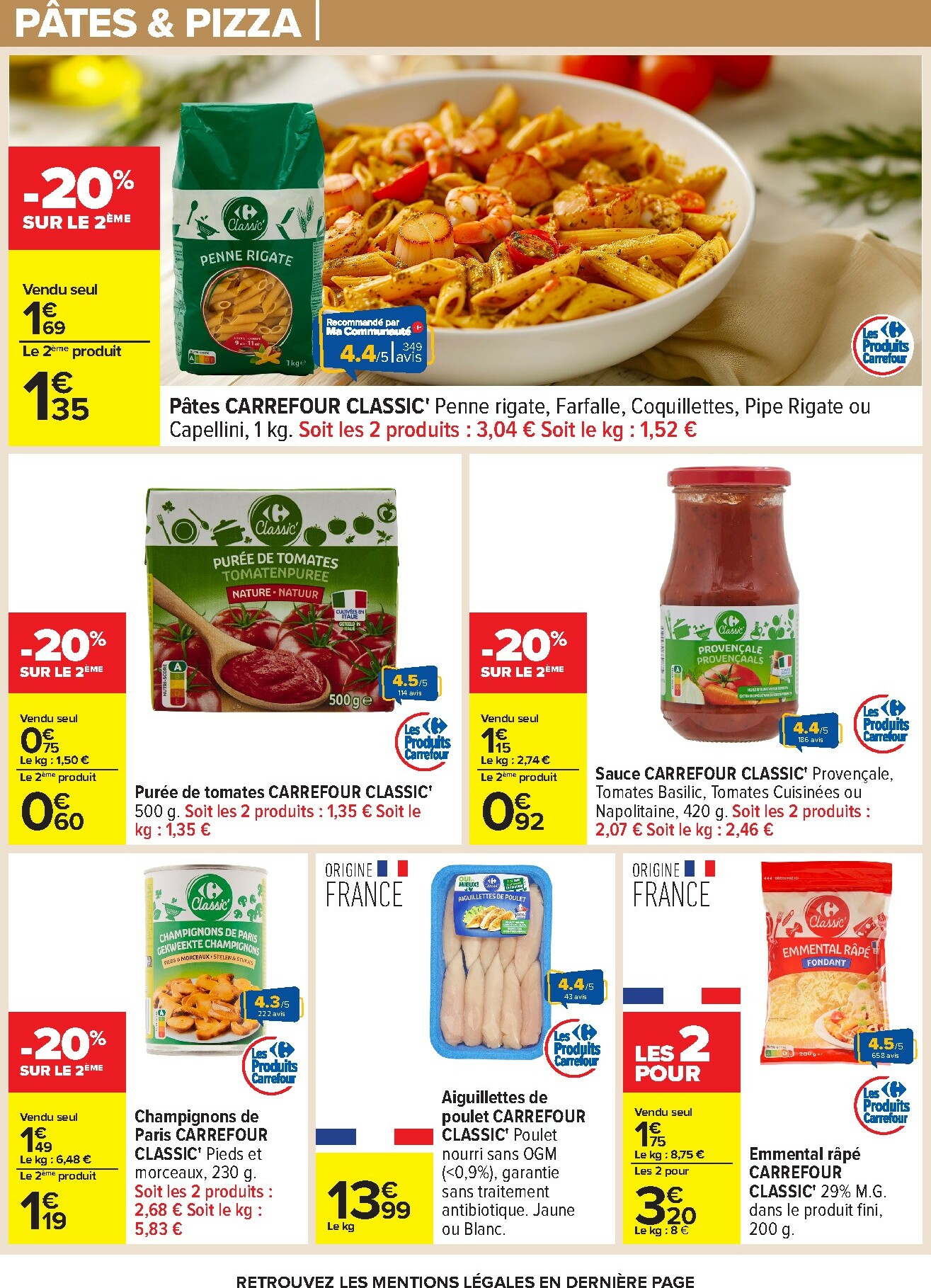 carrefour - Catalogue Carrefour - Nos Promos et Doublez Vos Euros Cagnottés valable du 29/12 au 12/01 - page: 44