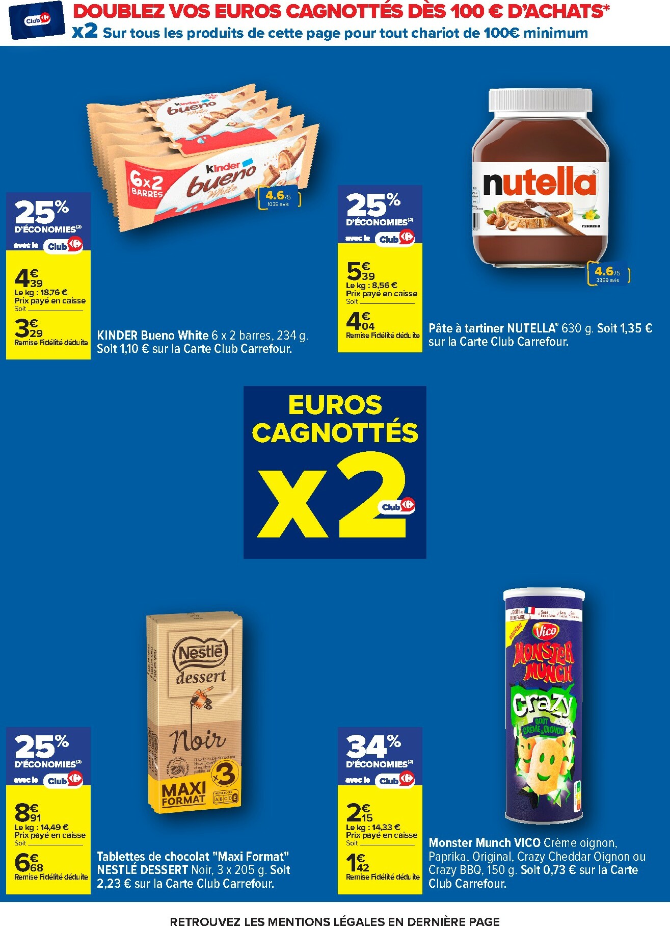 carrefour - Catalogue Carrefour - Nos Promos et Doublez Vos Euros Cagnottés valable du 29/12 au 12/01 - page: 7