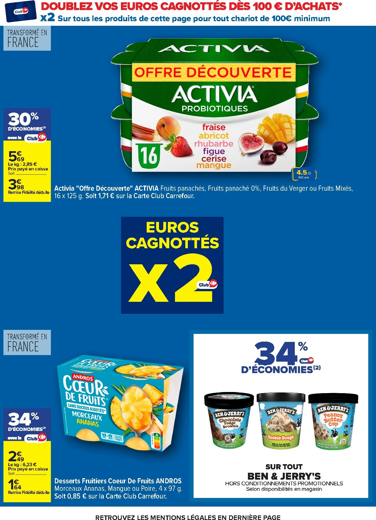 carrefour - Catalogue Carrefour - Nos Promos et Doublez Vos Euros Cagnottés valable du 29/12 au 12/01 - page: 6
